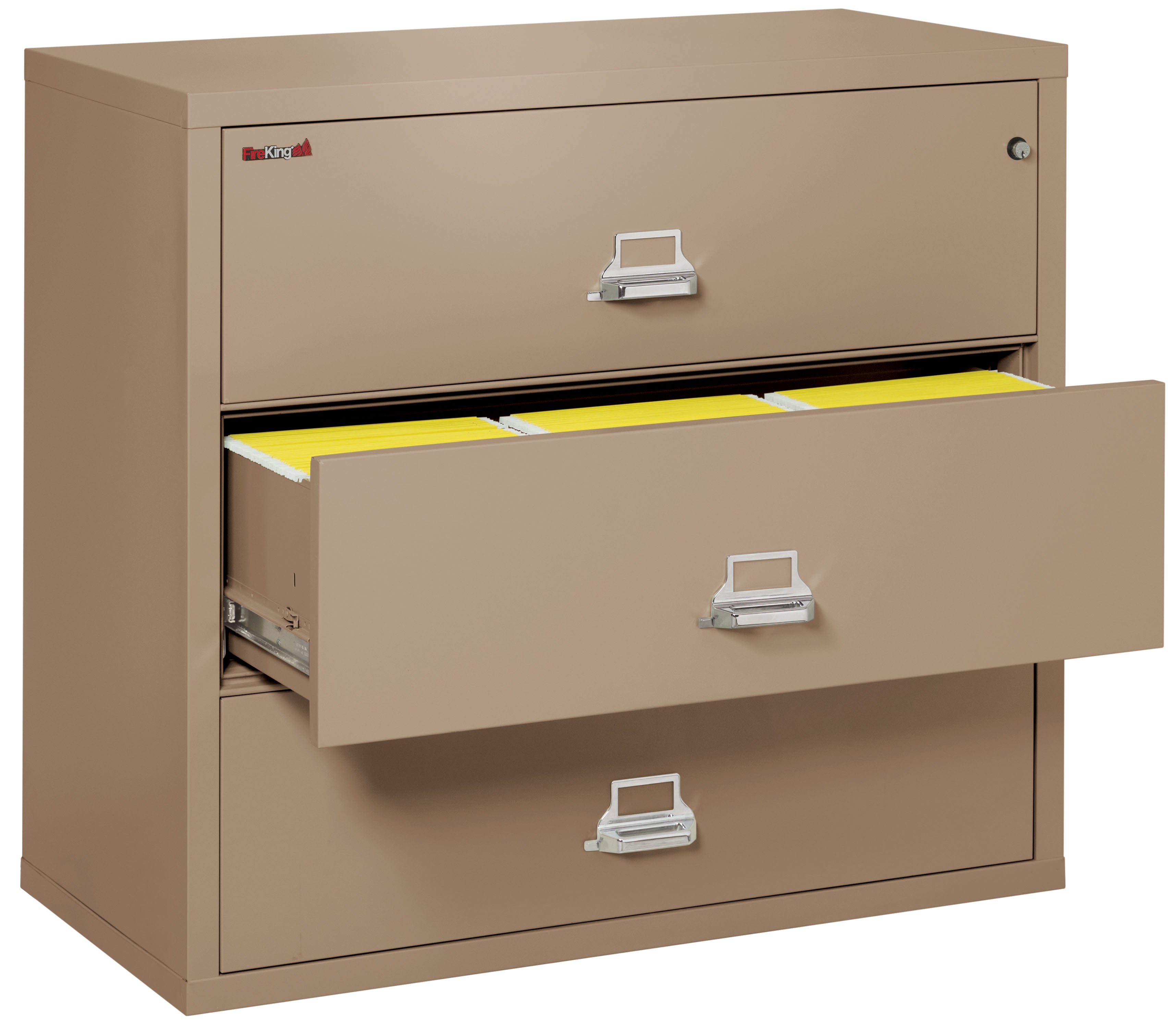 Fire Resistant File Cabinet - 3 Drawer Lateral 44" wide