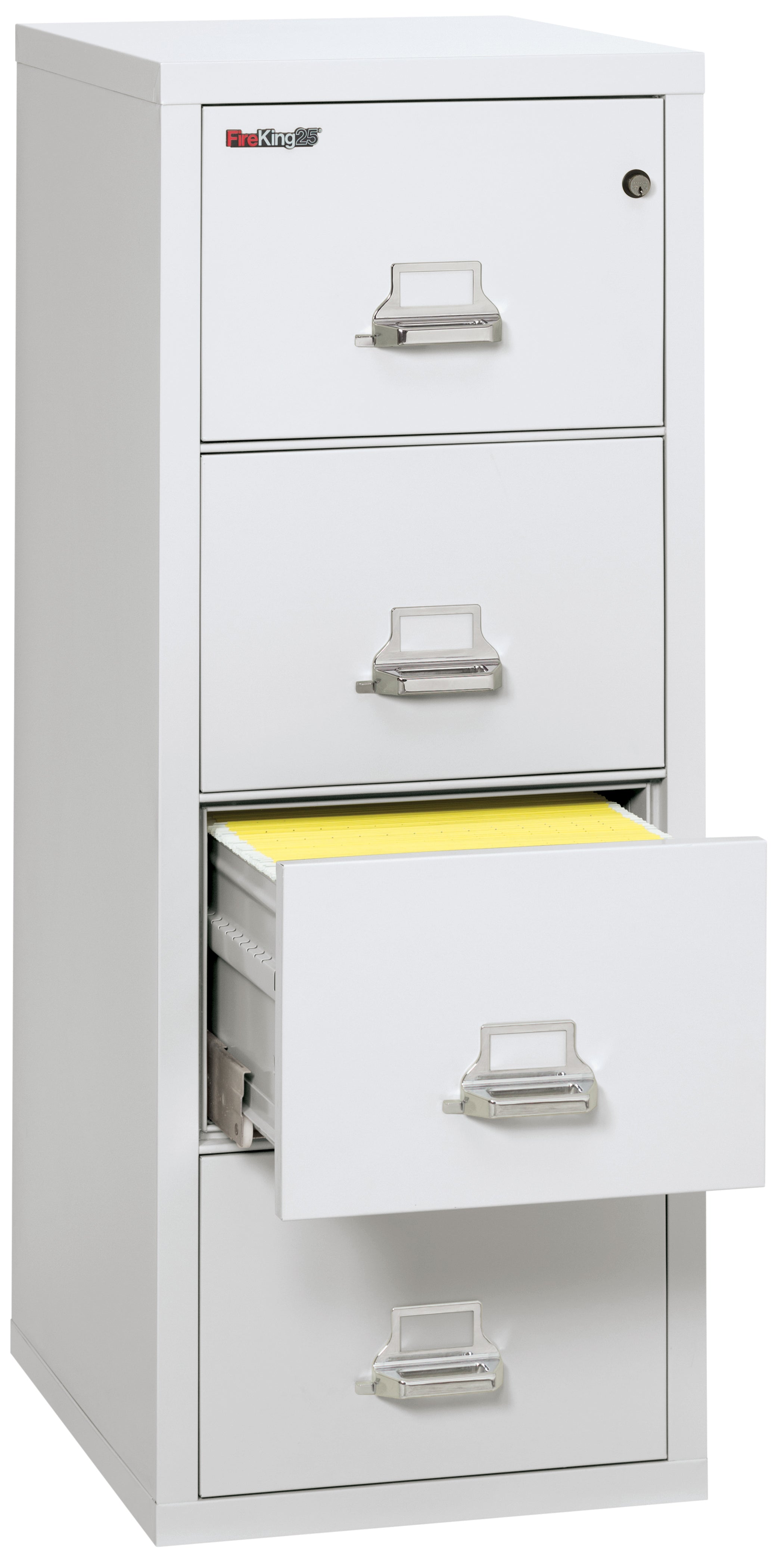 1 Hour Fire Resistant File Cabinet - 4 Drawer letter 25" depth