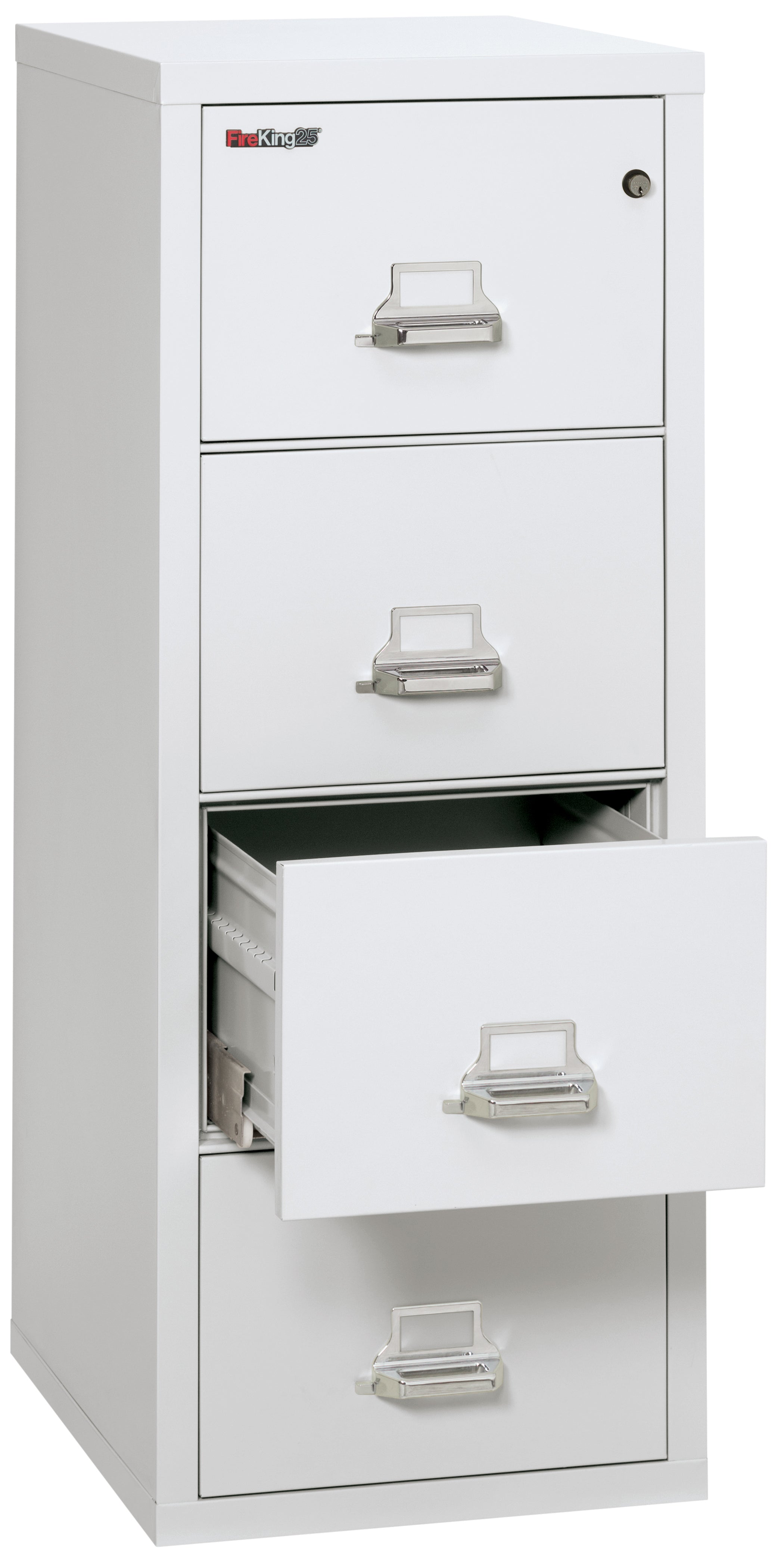 1 Hour Fire Resistant File Cabinet - 4 Drawer letter 25" depth