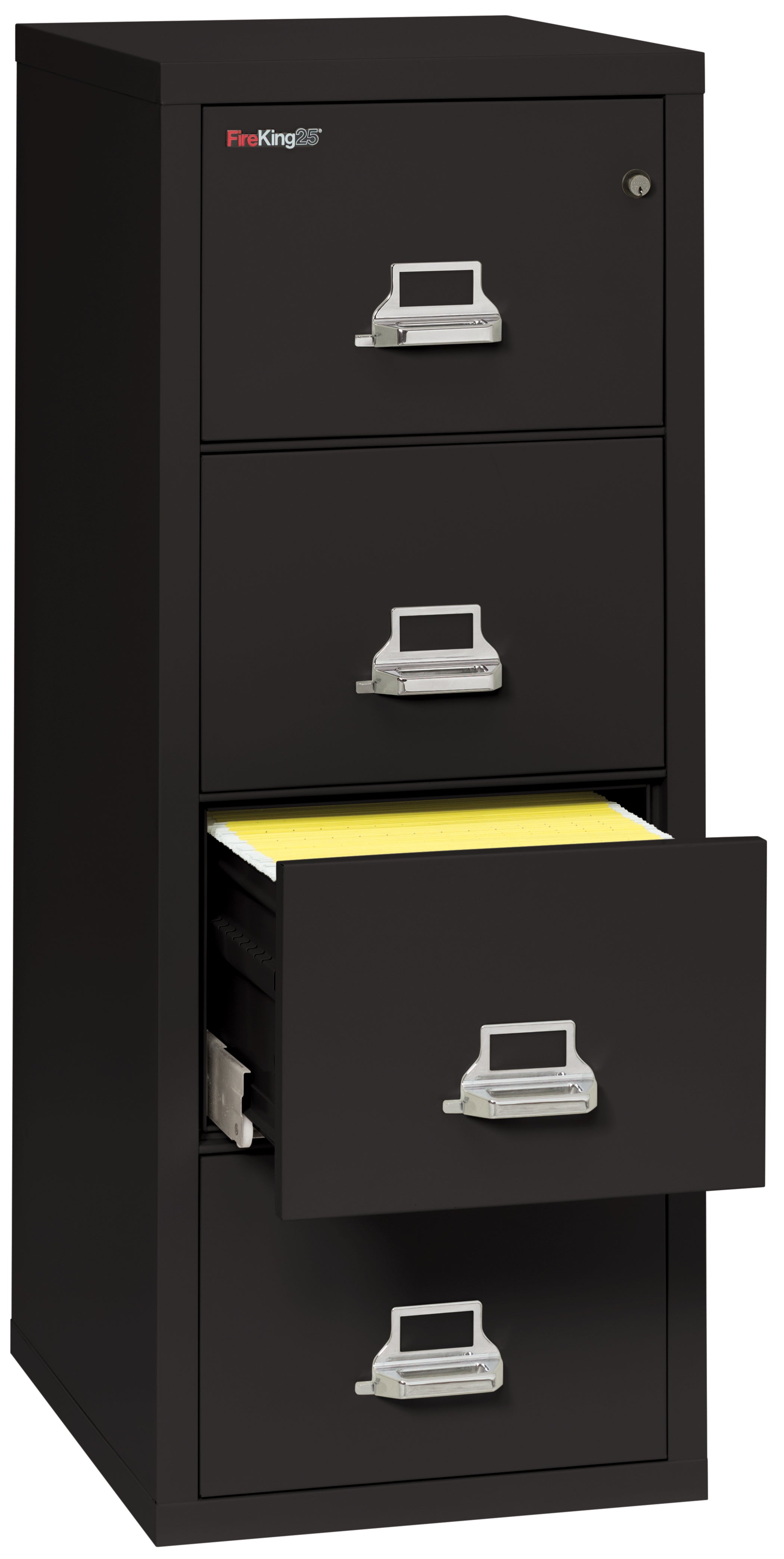 1 Hour Fire Resistant File Cabinet - 4 Drawer letter 25" depth