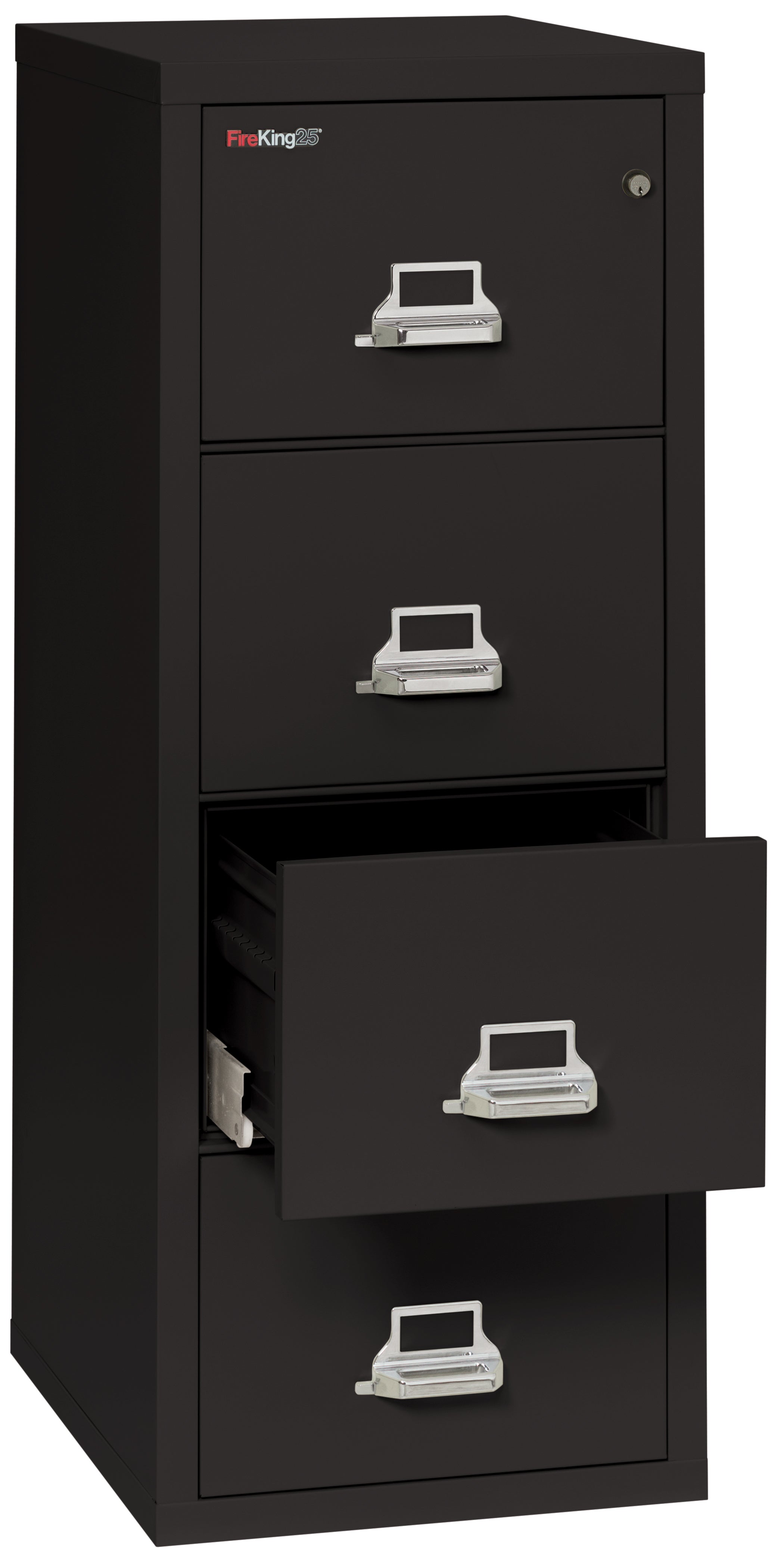 1 Hour Fire Resistant File Cabinet - 4 Drawer letter 25" depth