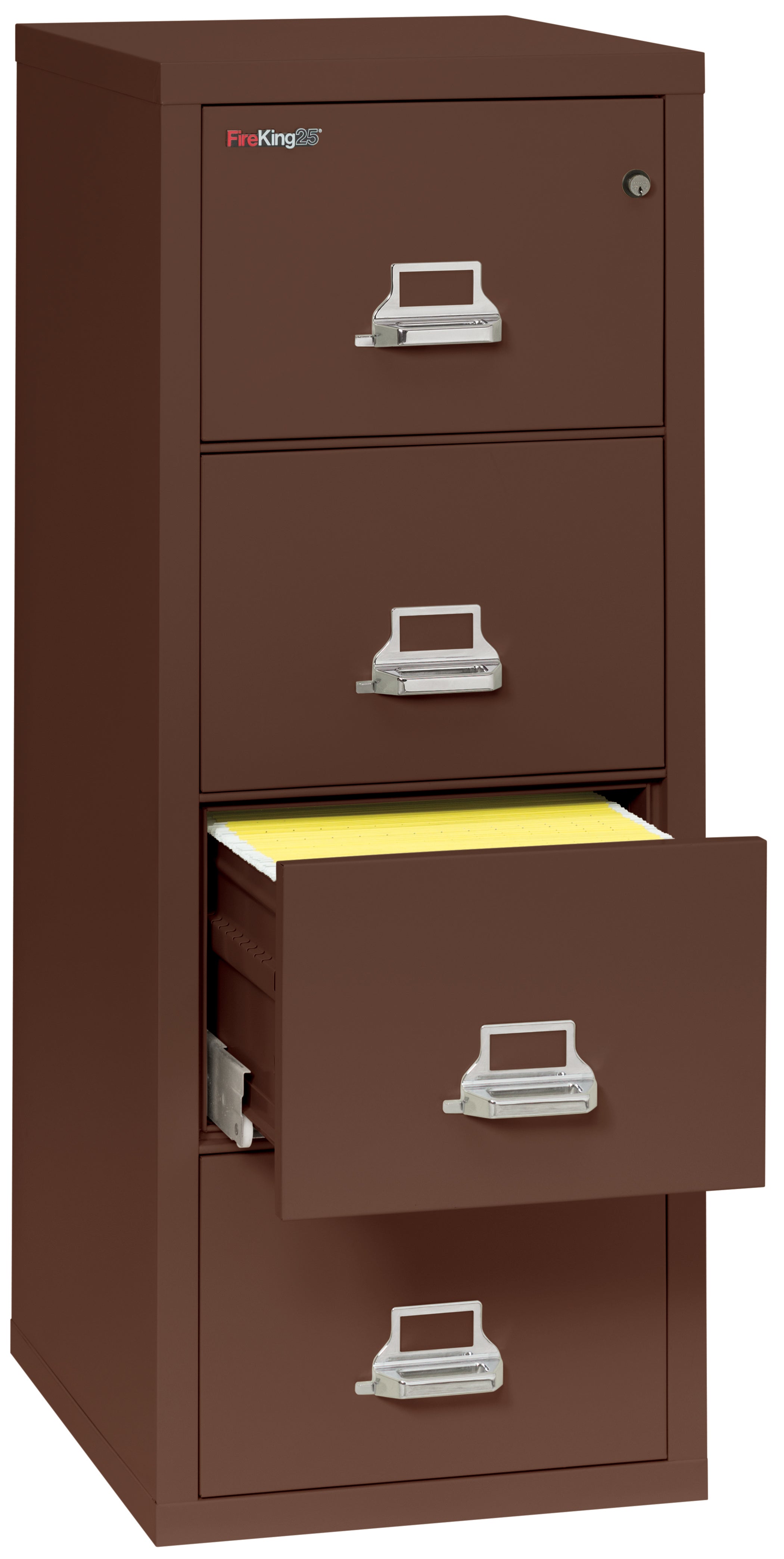 1 Hour Fire Resistant File Cabinet - 4 Drawer letter 25" depth