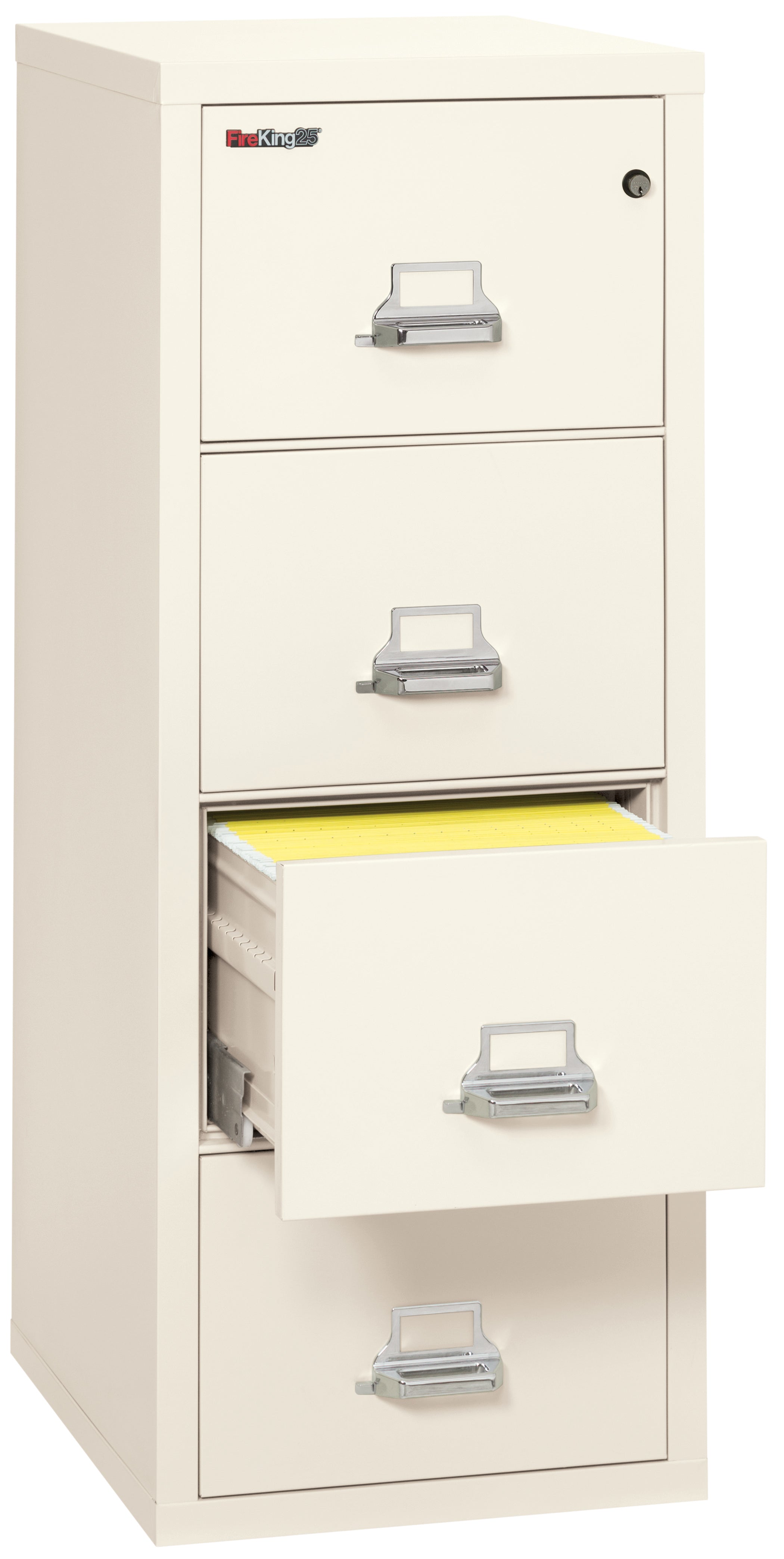 1 Hour Fire Resistant File Cabinet - 4 Drawer letter 25" depth