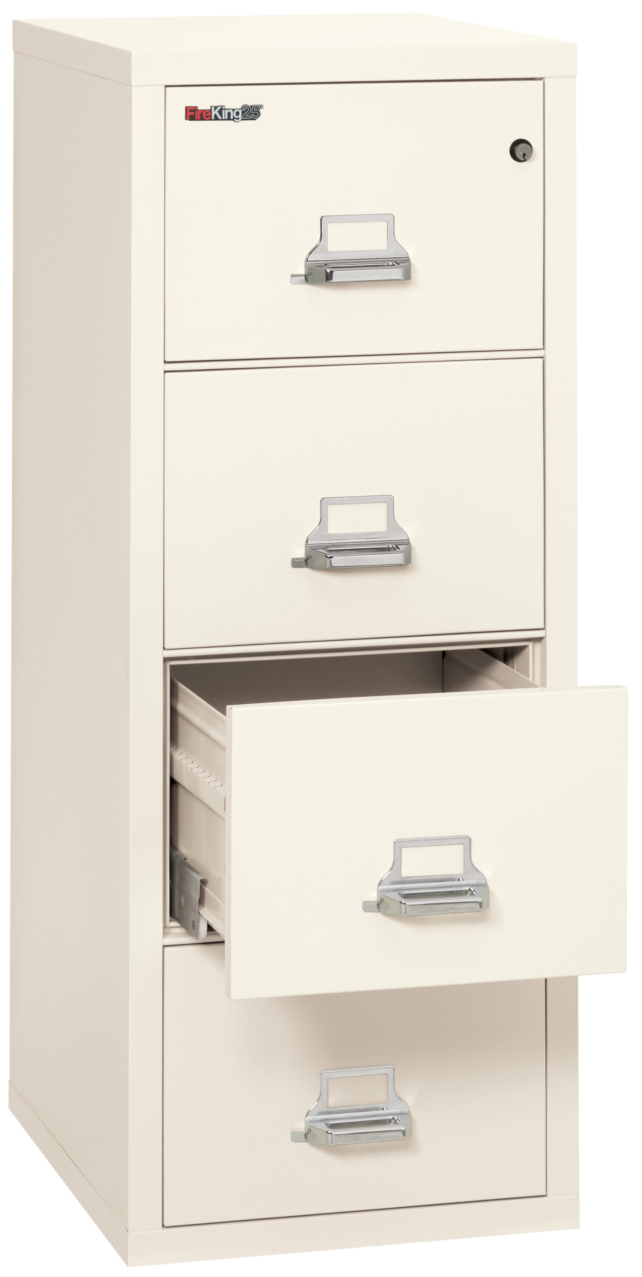 1 Hour Fire Resistant File Cabinet - 4 Drawer letter 25" depth