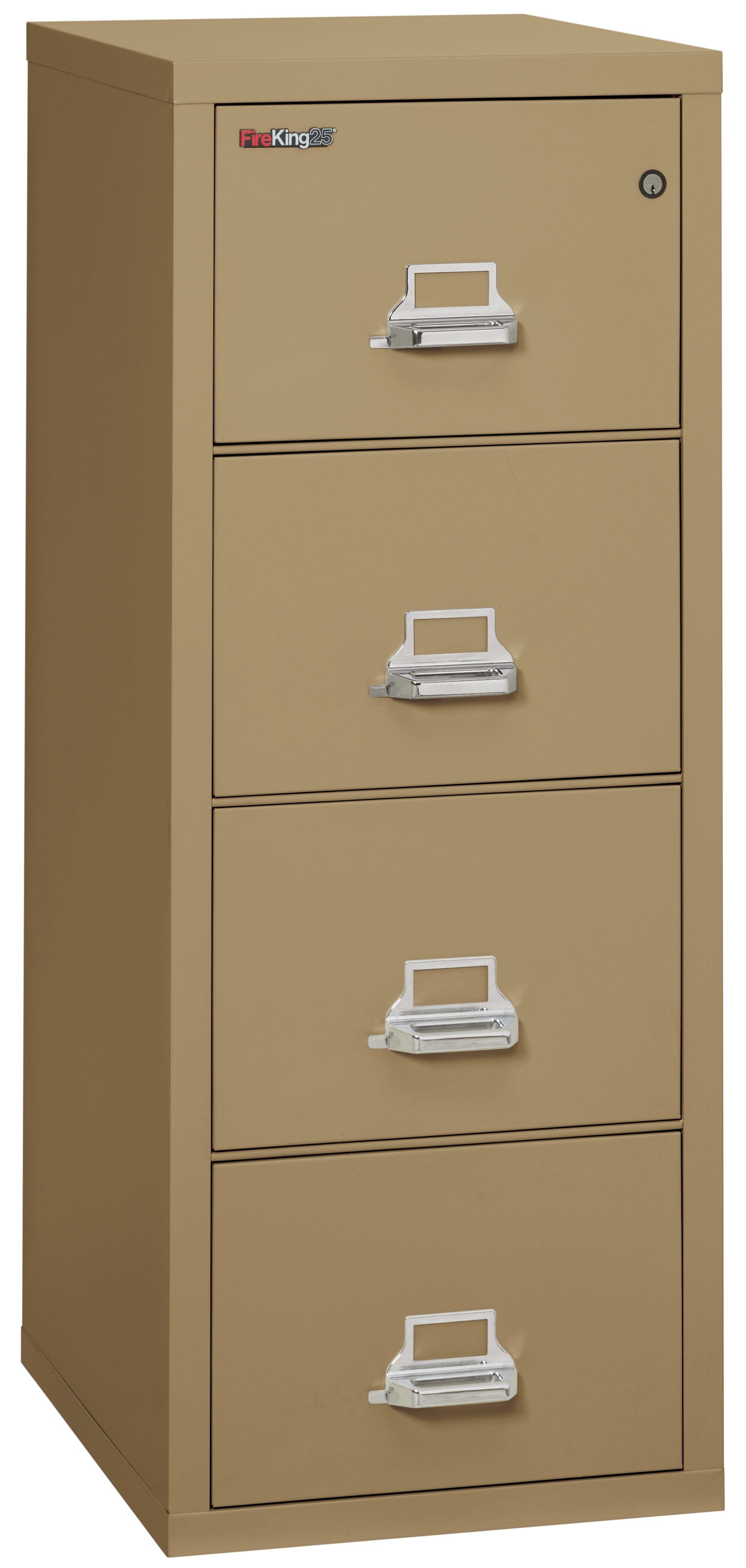 1 Hour Fire Resistant File Cabinet - 4 Drawer letter 25" depth