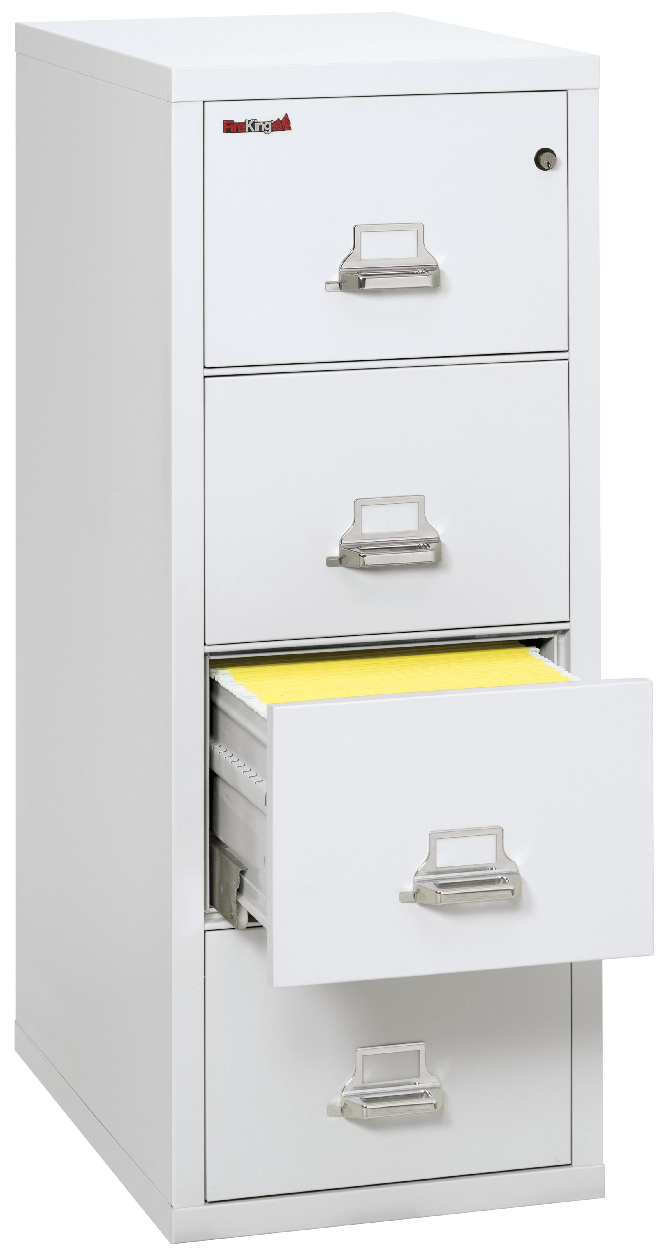 1 Hour Fire Resistant File Cabinet - 4 Drawer Letter 31" depth