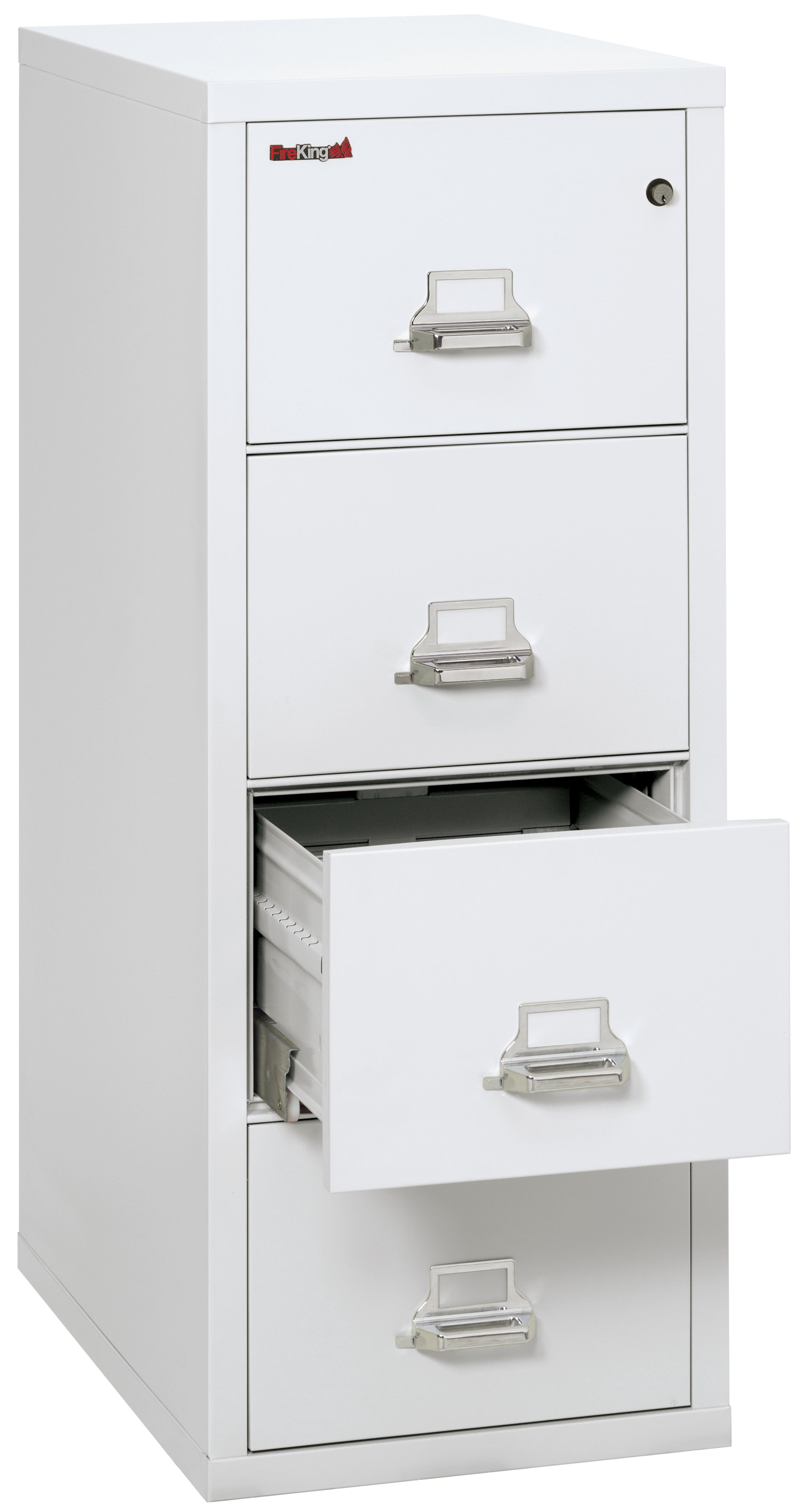 1 Hour Fire Resistant File Cabinet - 4 Drawer Letter 31" depth