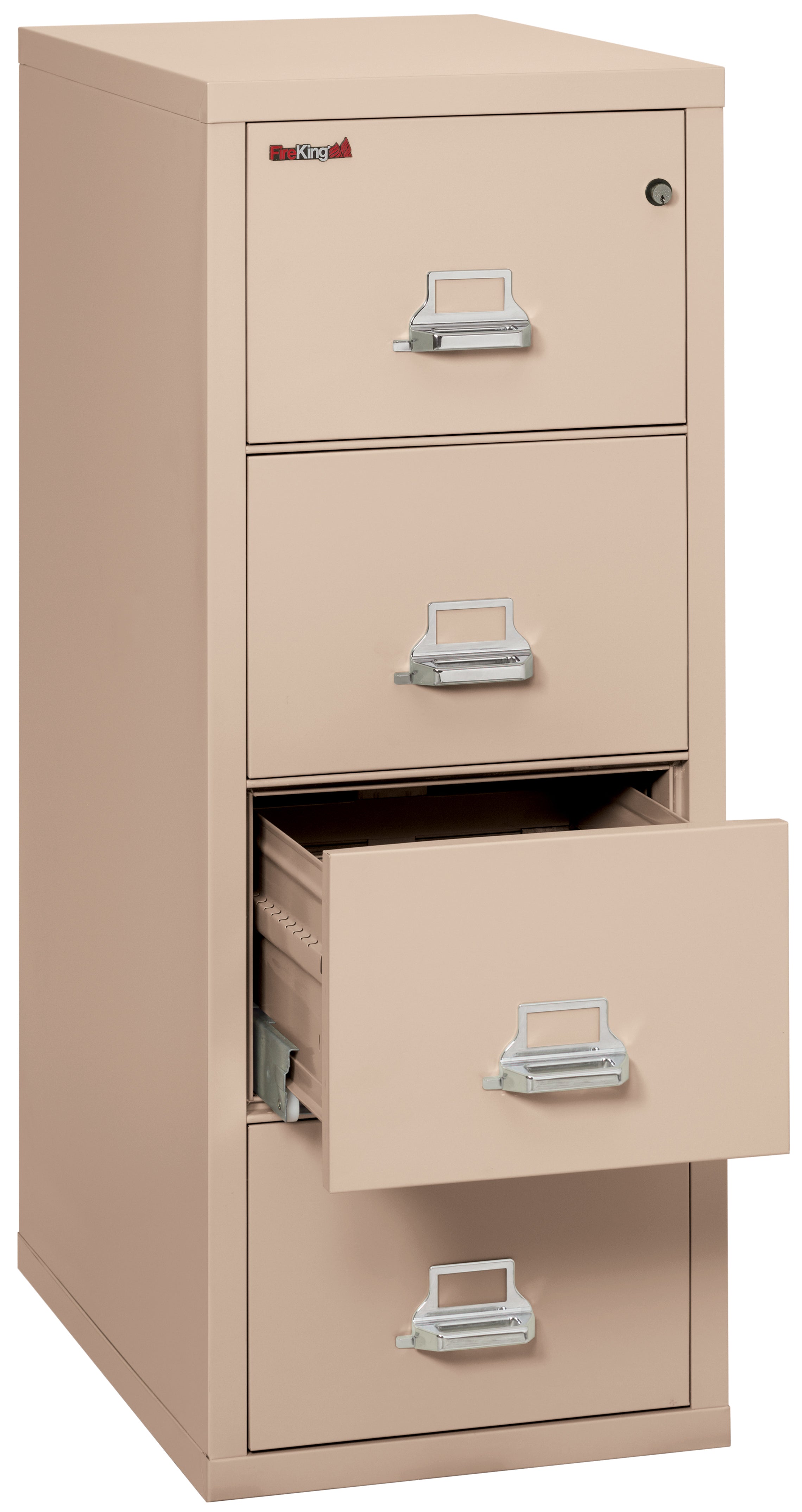 1 Hour Fire Resistant File Cabinet - 4 Drawer Letter 31" depth