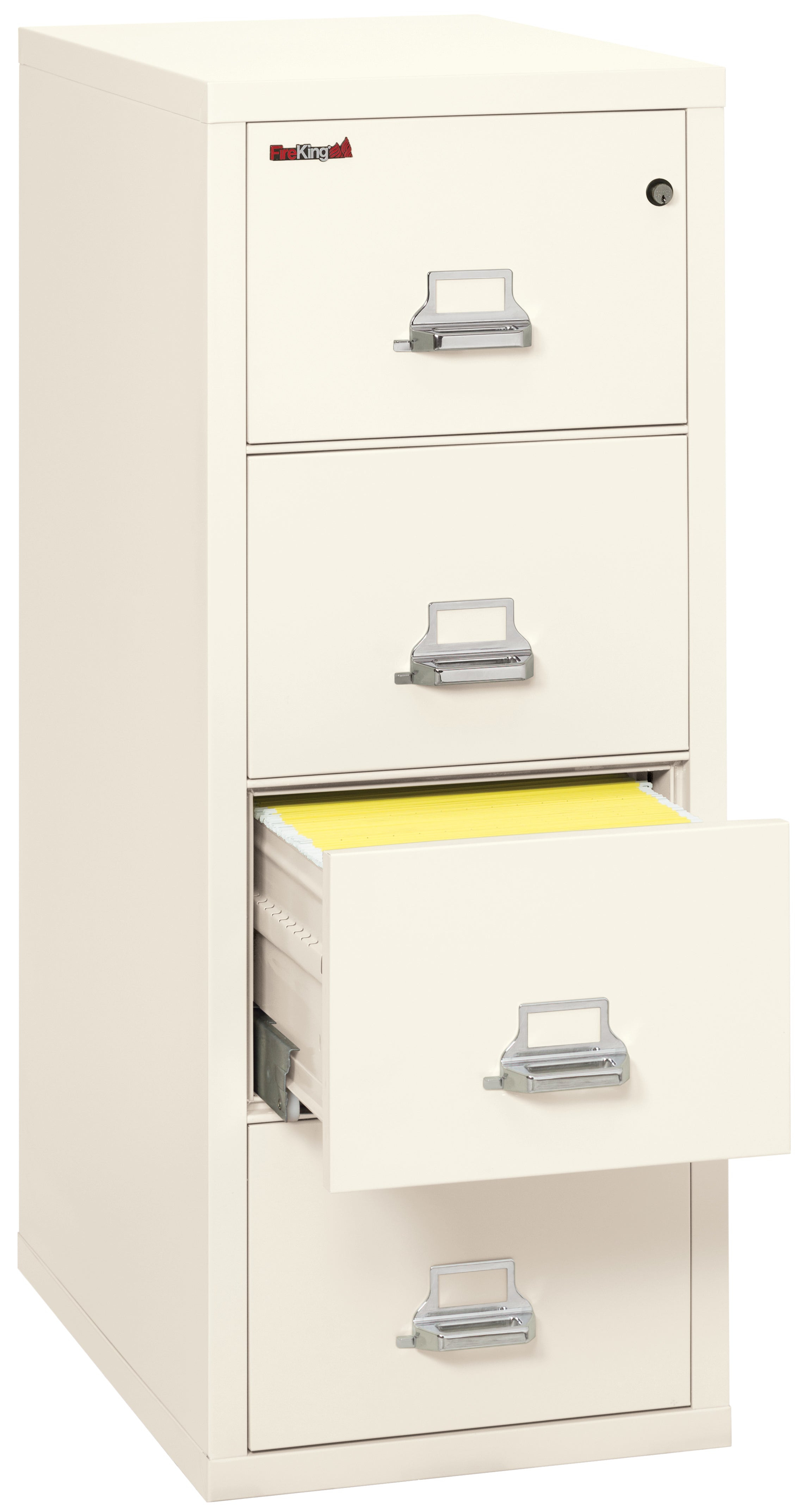 1 Hour Fire Resistant File Cabinet - 4 Drawer Letter 31" depth