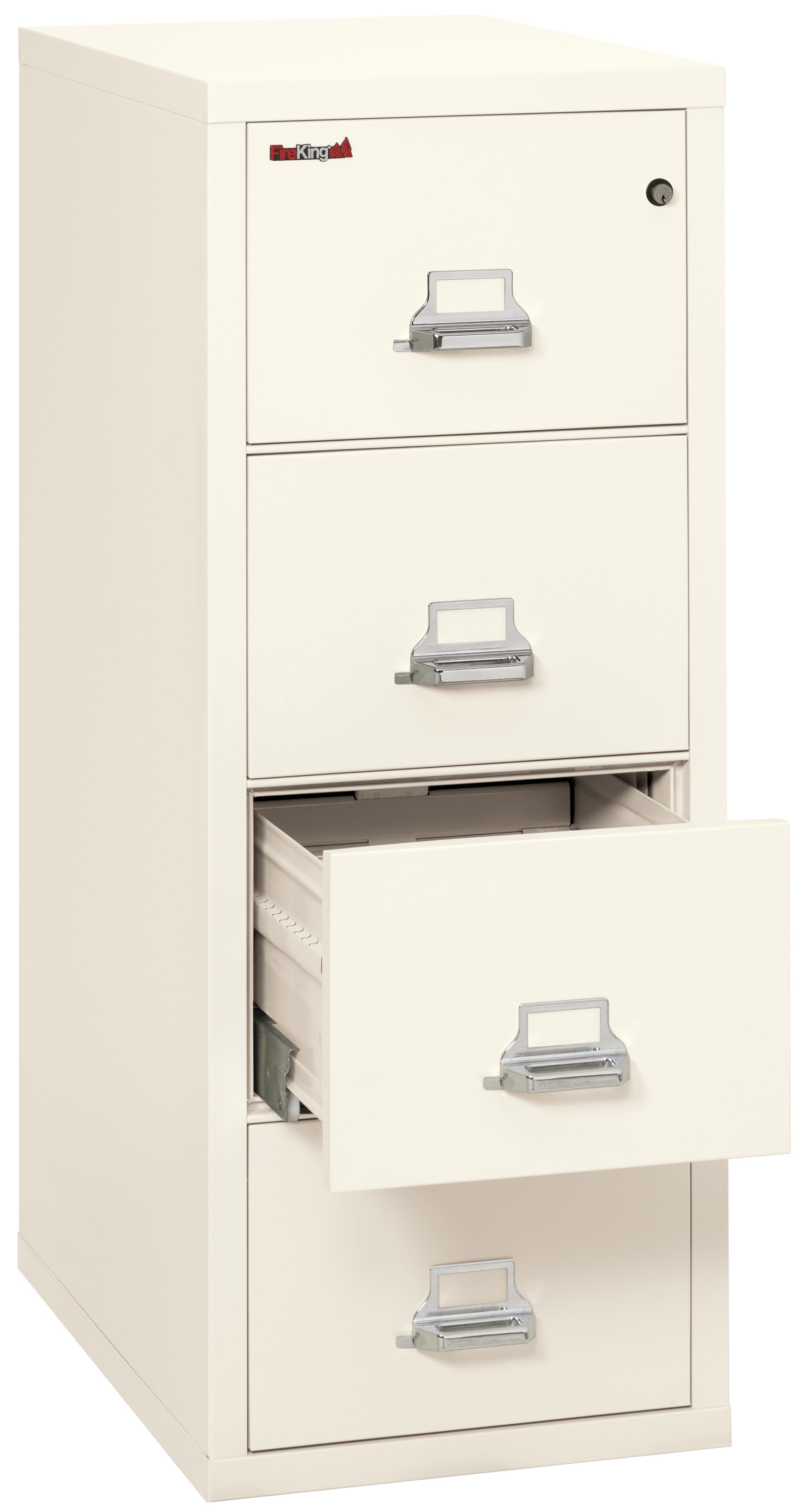 1 Hour Fire Resistant File Cabinet - 4 Drawer Letter 31" depth