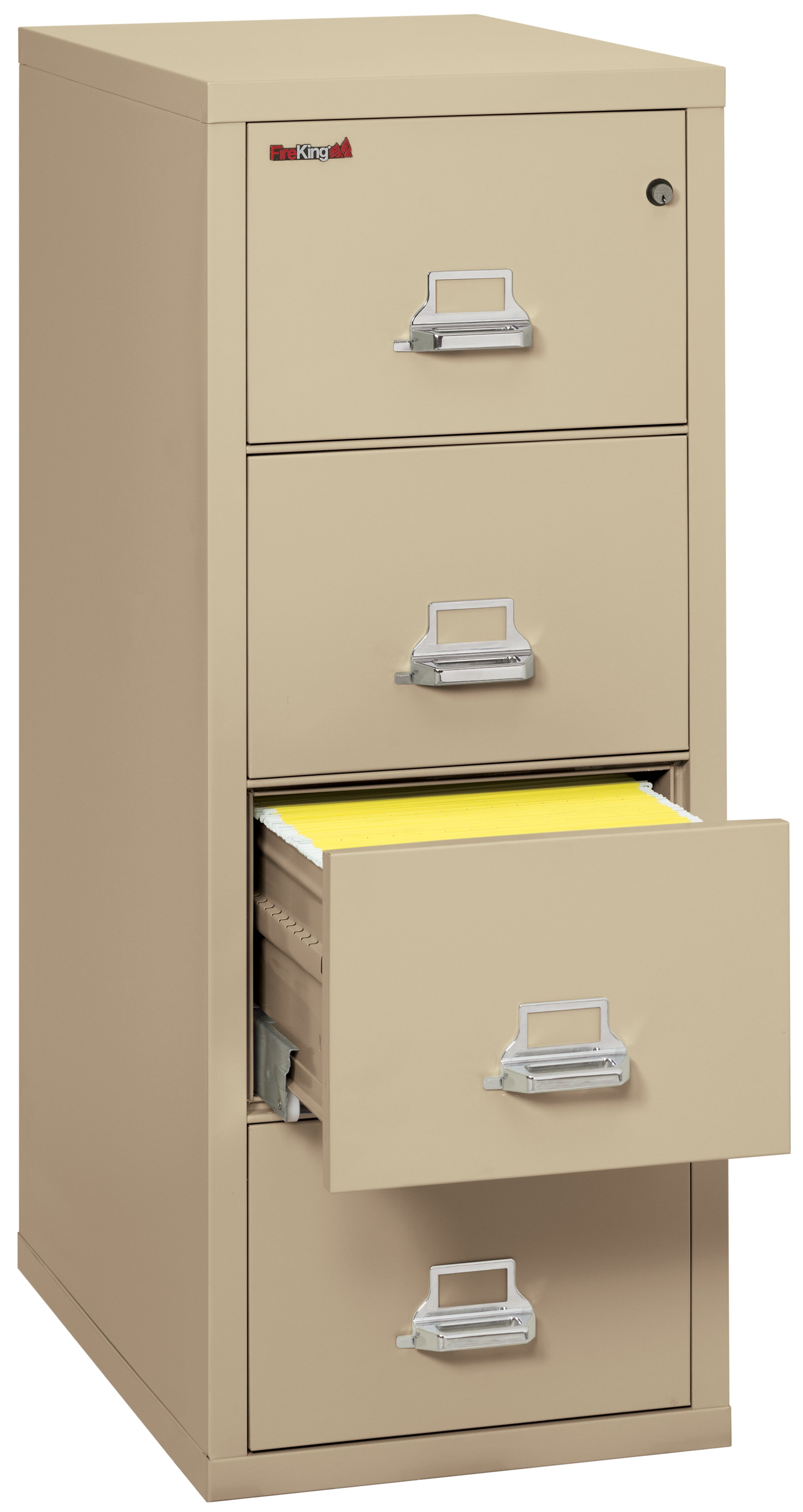 1 Hour Fire Resistant File Cabinet - 4 Drawer Letter 31" depth