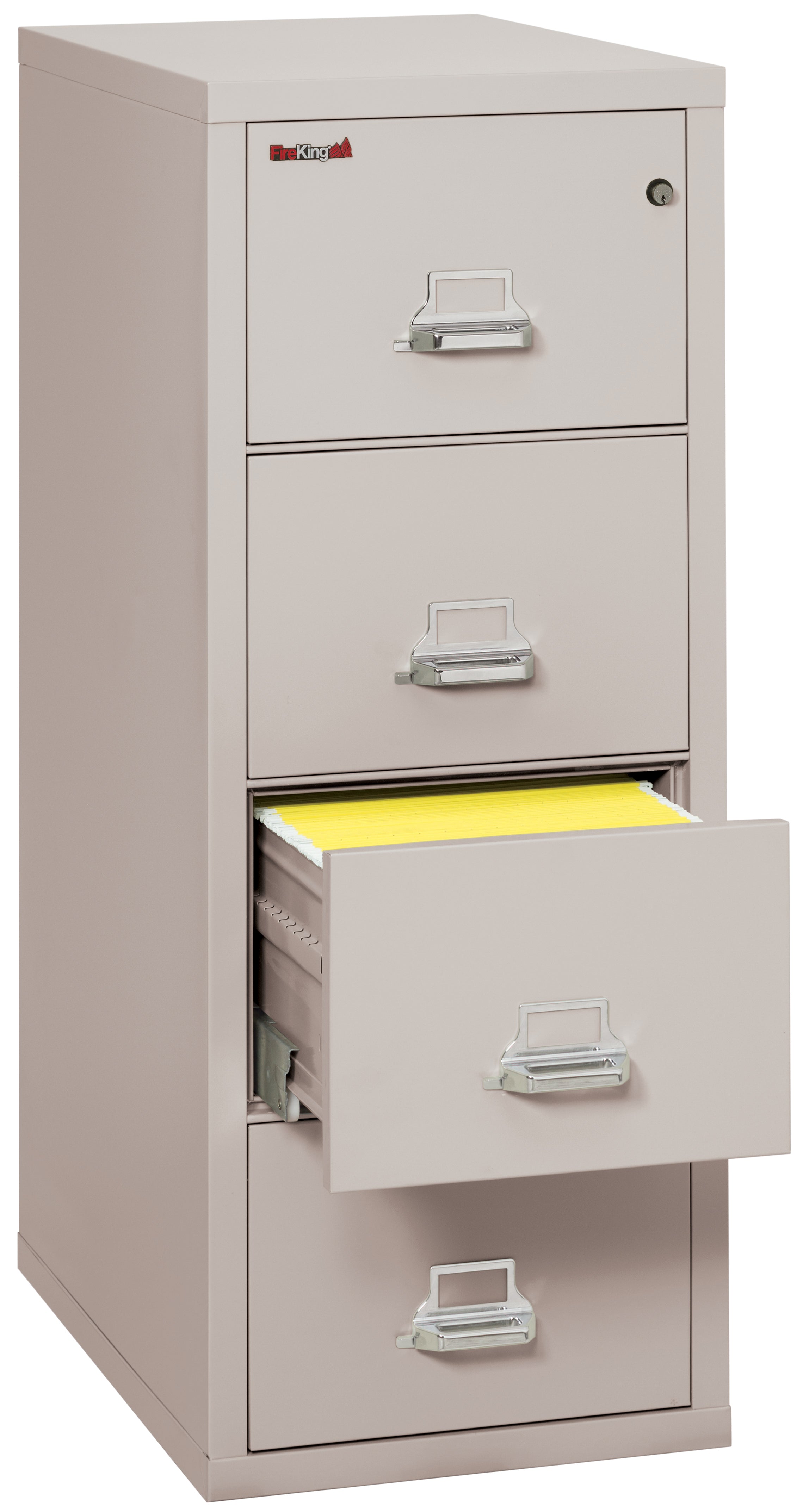 1 Hour Fire Resistant File Cabinet - 4 Drawer Letter 31" depth