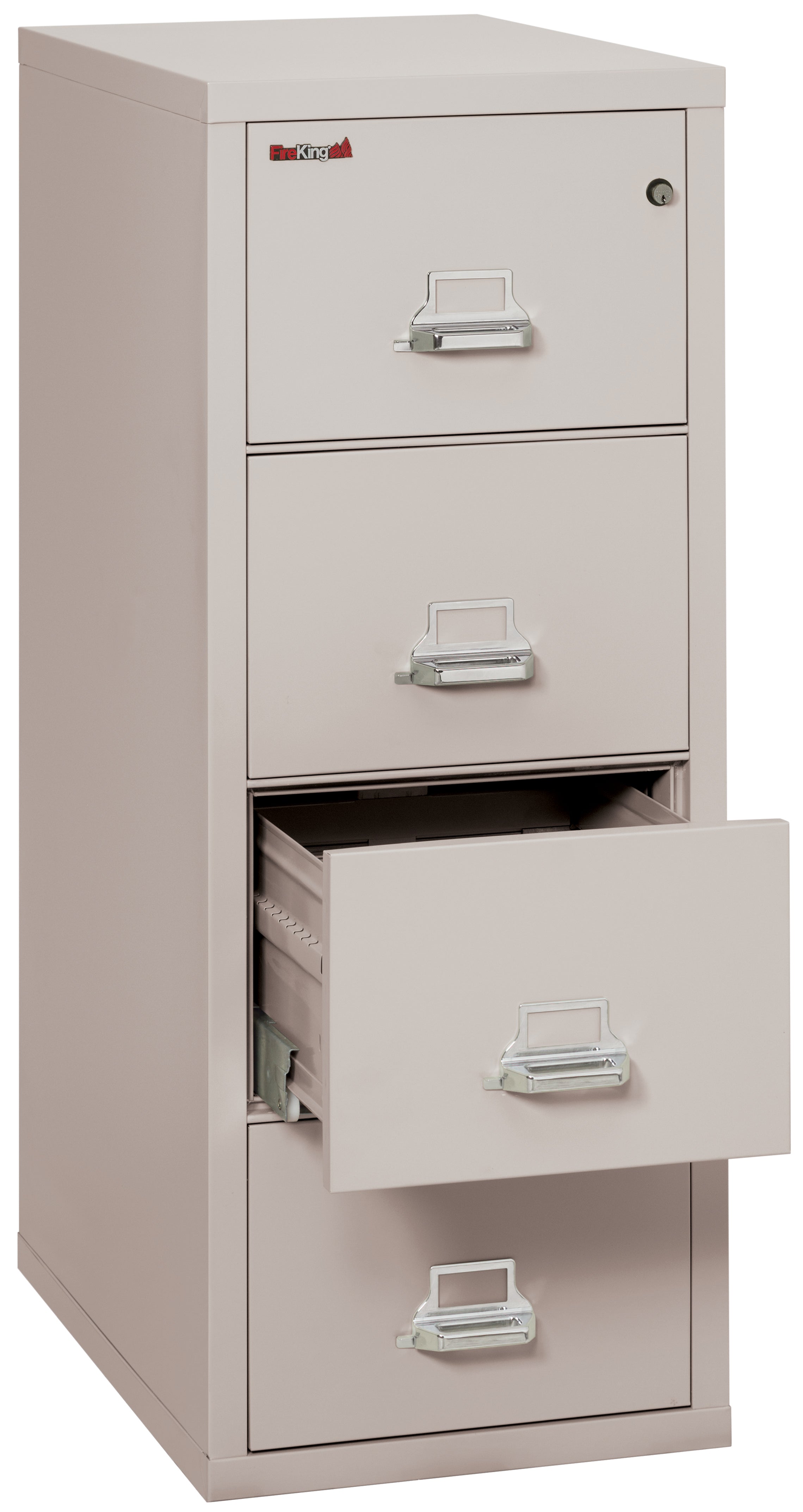 1 Hour Fire Resistant File Cabinet - 4 Drawer Letter 31" depth