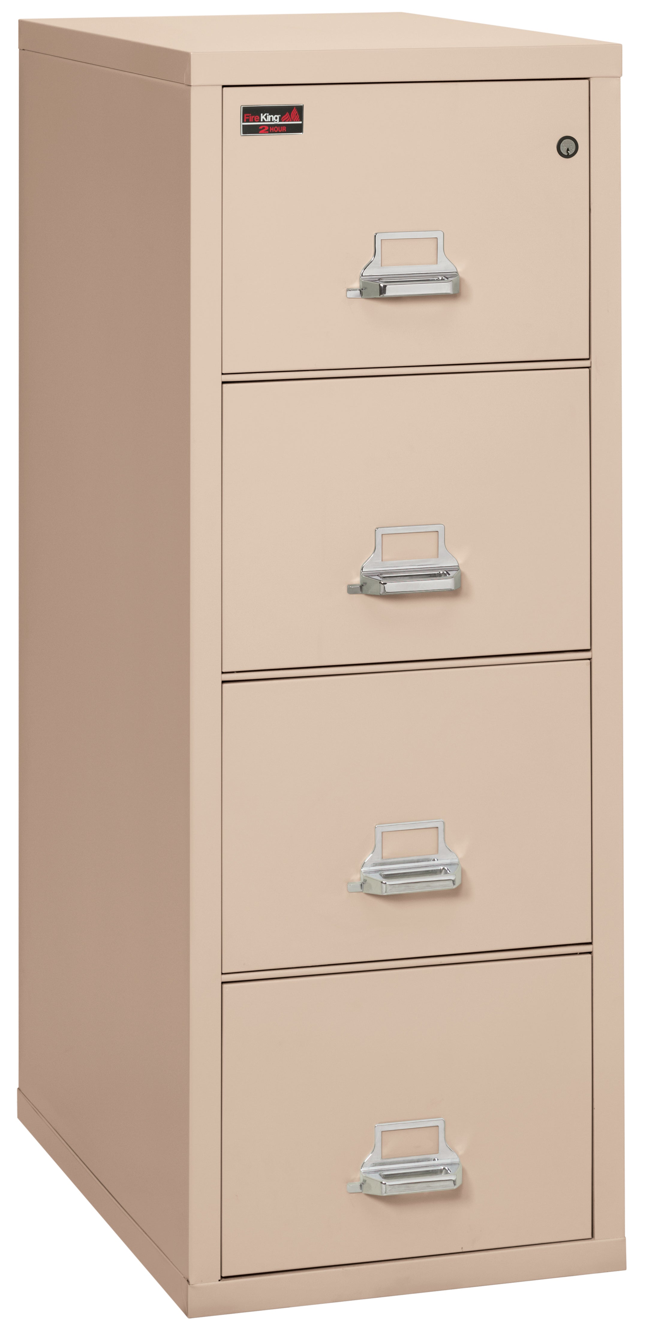 2 Hour Fire Resistant File Cabinet - 4 Drawer Letter 31" depth