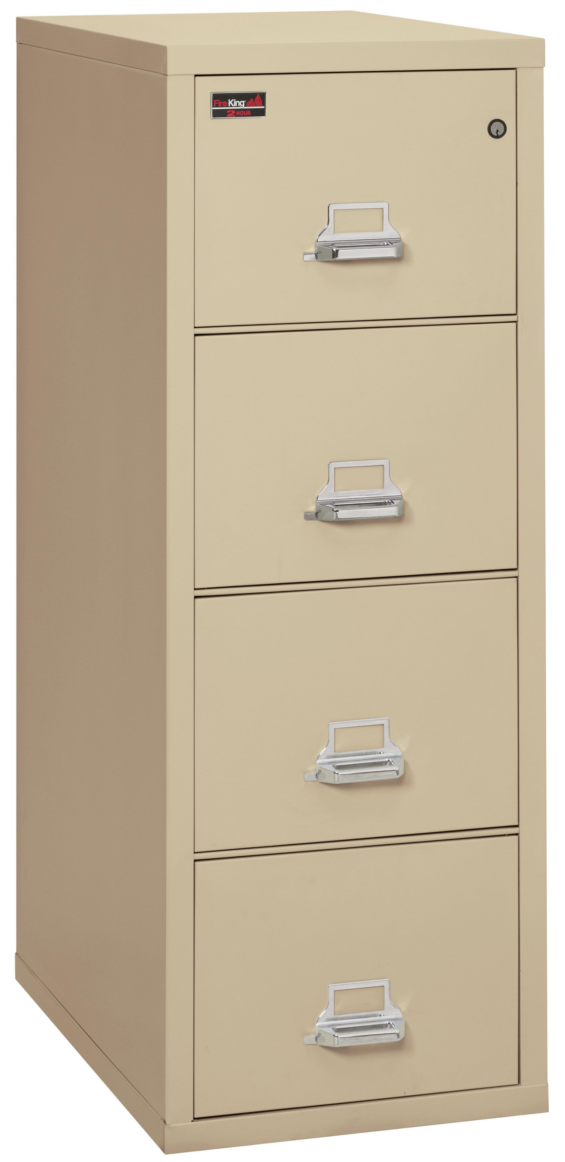 2 Hour Fire Resistant File Cabinet - 4 Drawer Letter 31" depth