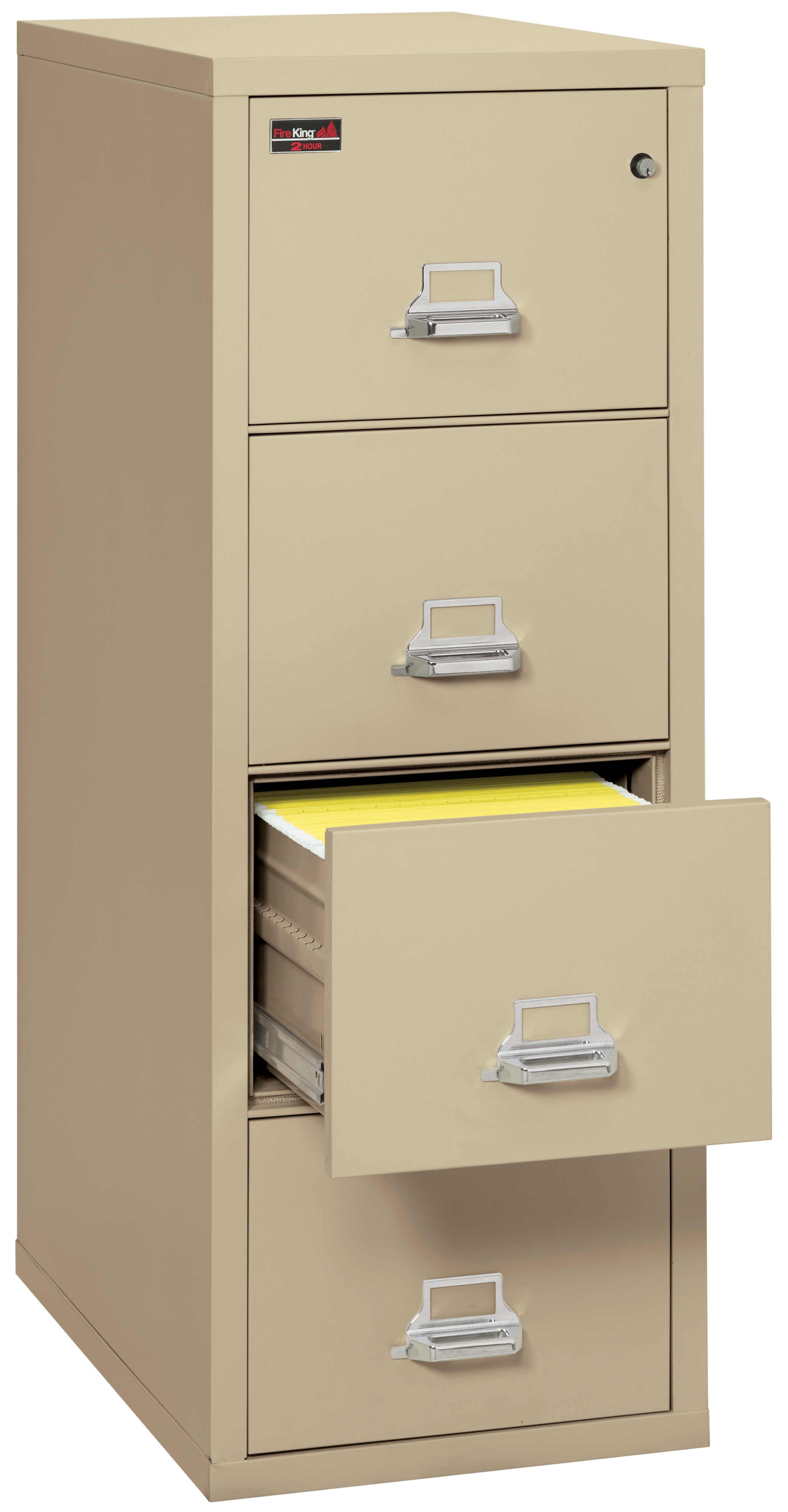 2 Hour Fire Resistant File Cabinet - 4 Drawer Letter 31" depth