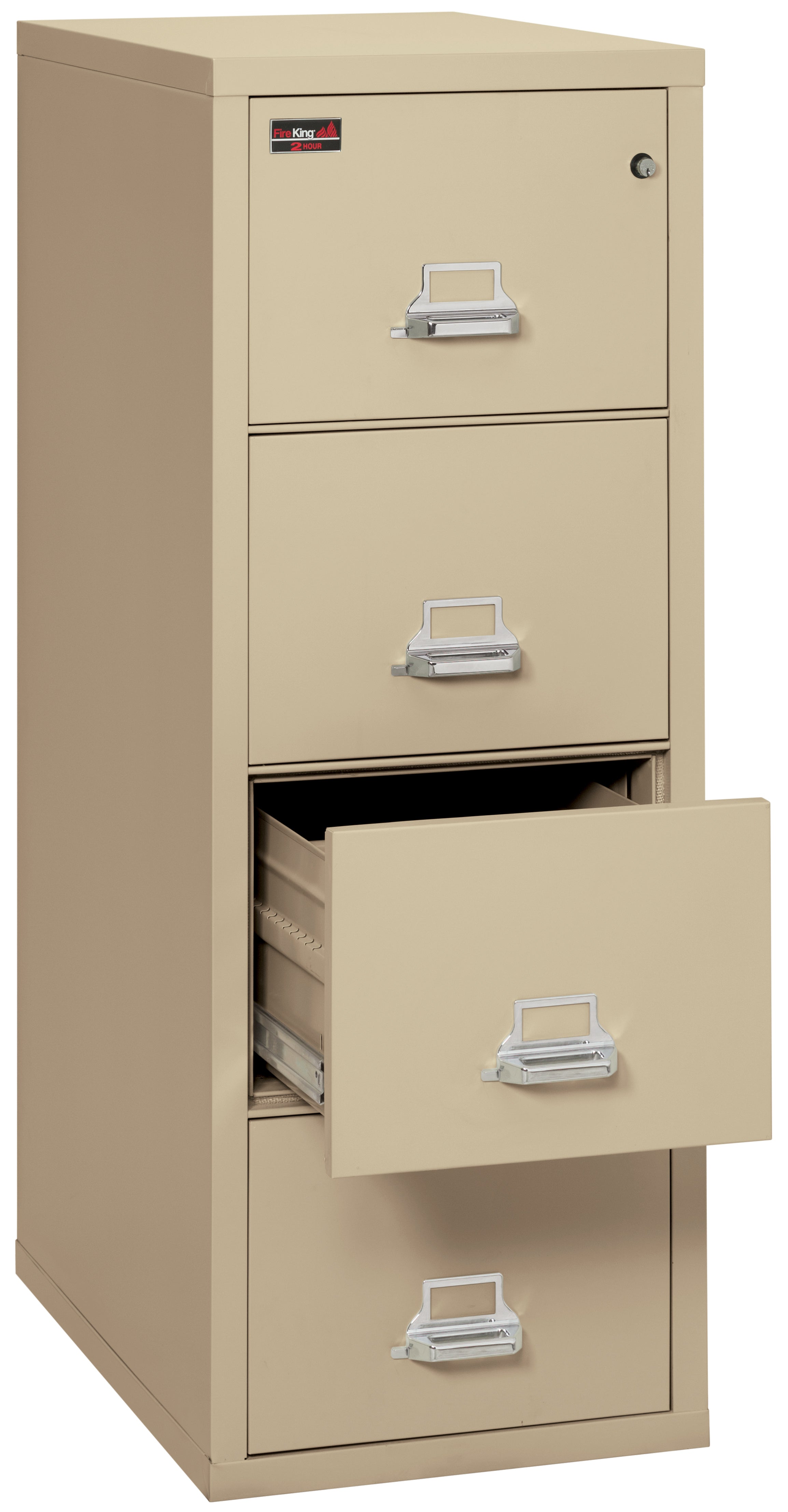 2 Hour Fire Resistant File Cabinet - 4 Drawer Letter 31" depth