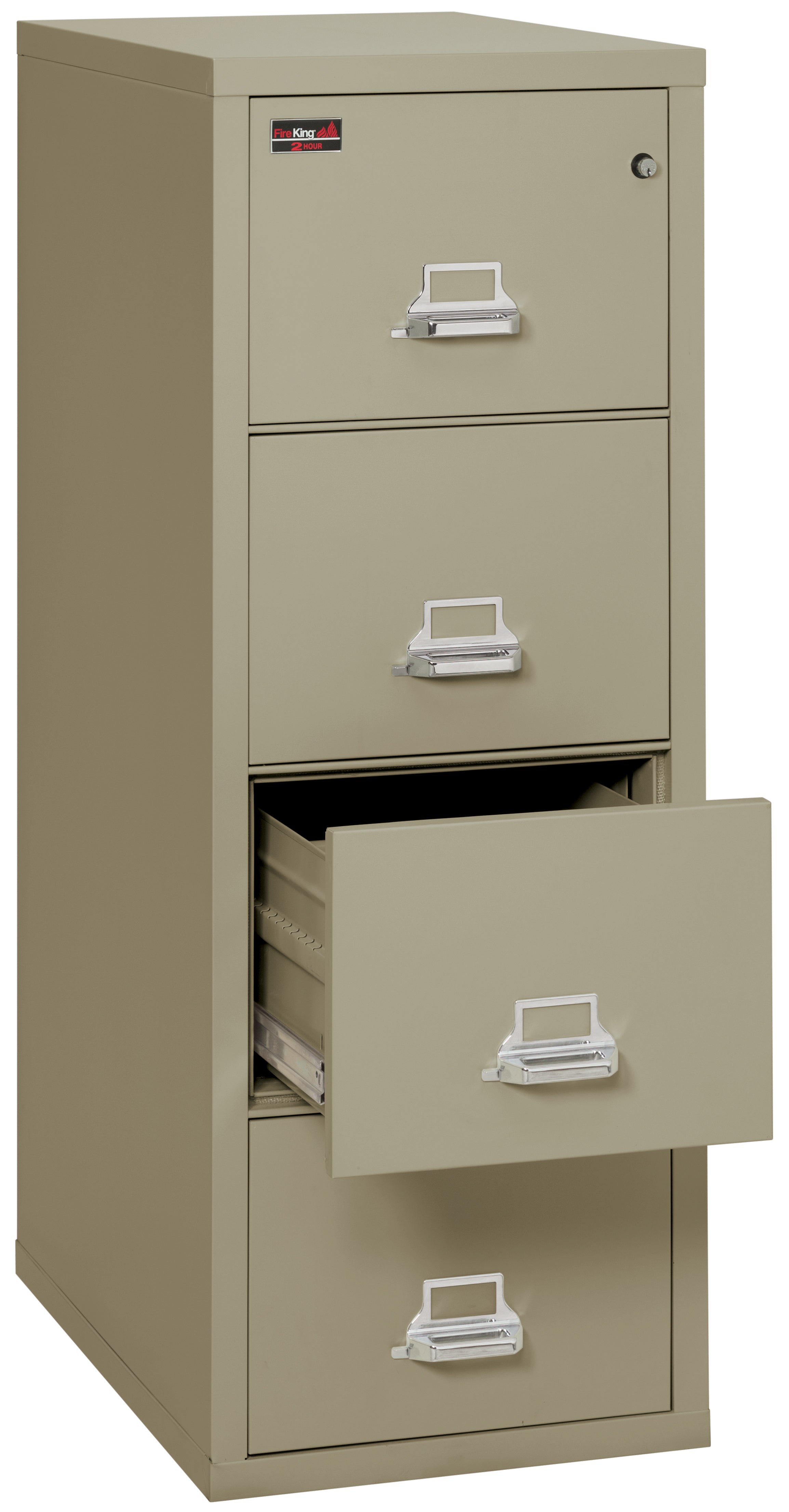 2 Hour Fire Resistant File Cabinet - 4 Drawer Letter 31" depth