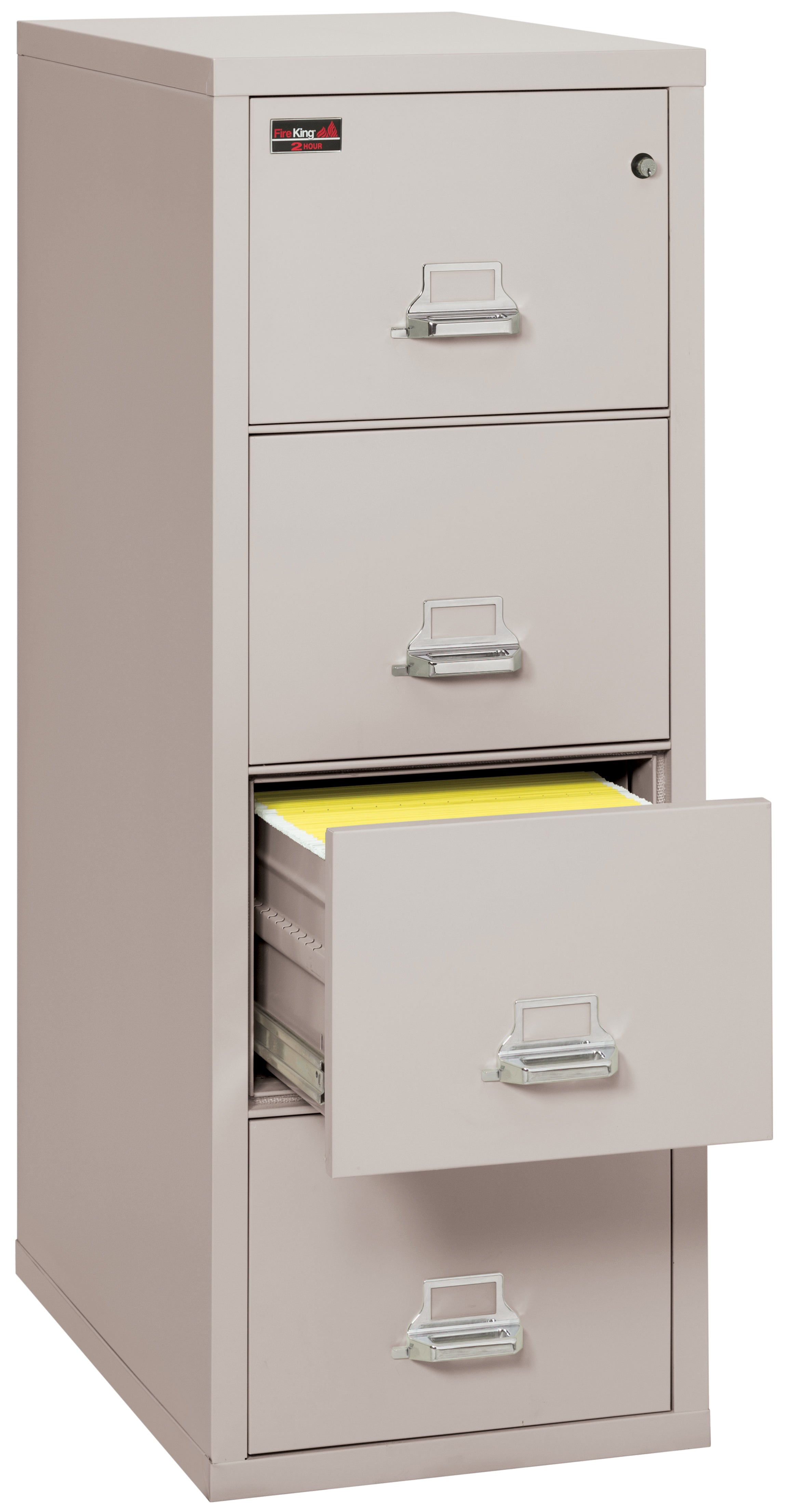 2 Hour Fire Resistant File Cabinet - 4 Drawer Letter 31" depth