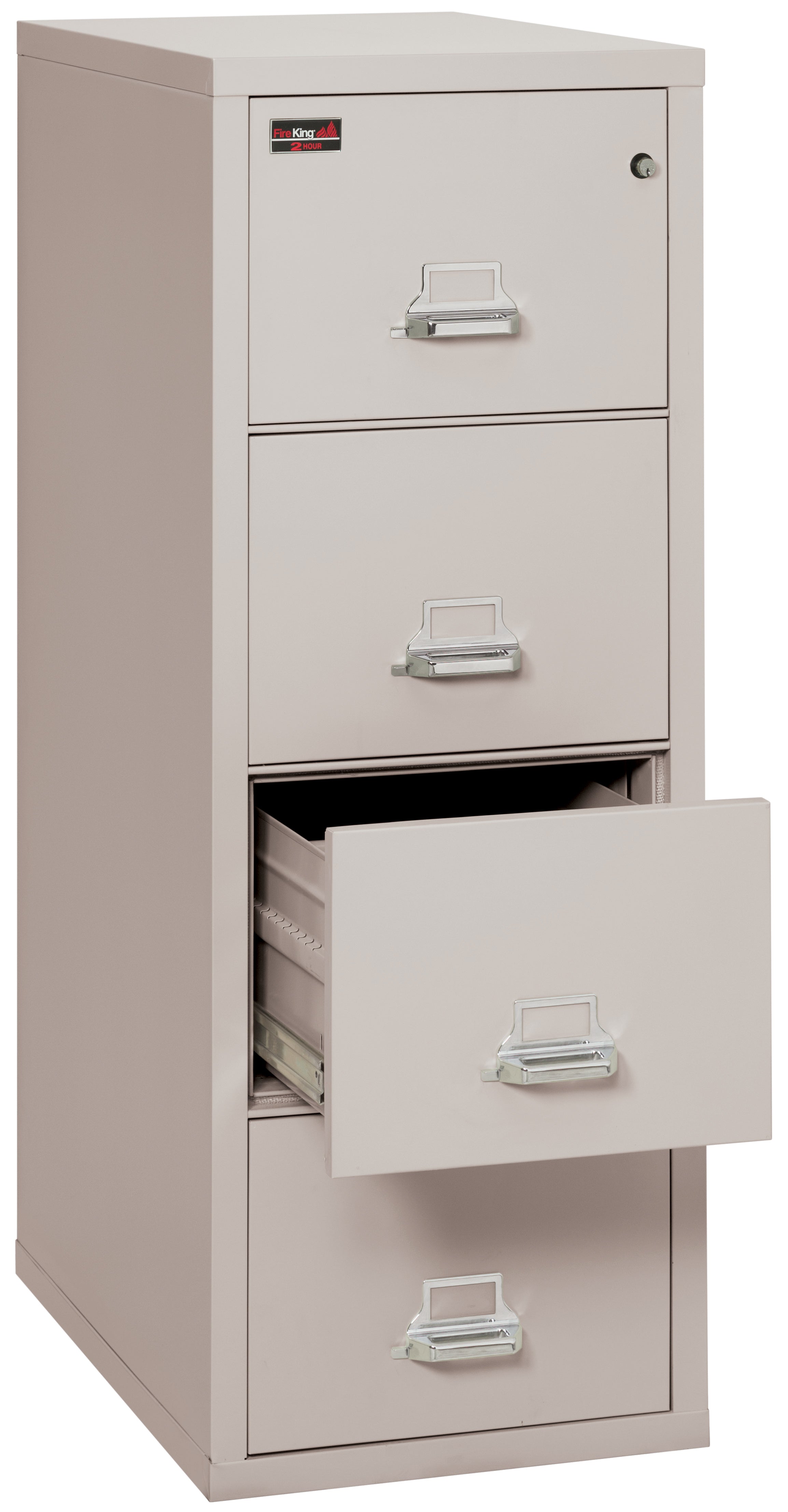 2 Hour Fire Resistant File Cabinet - 4 Drawer Letter 31" depth