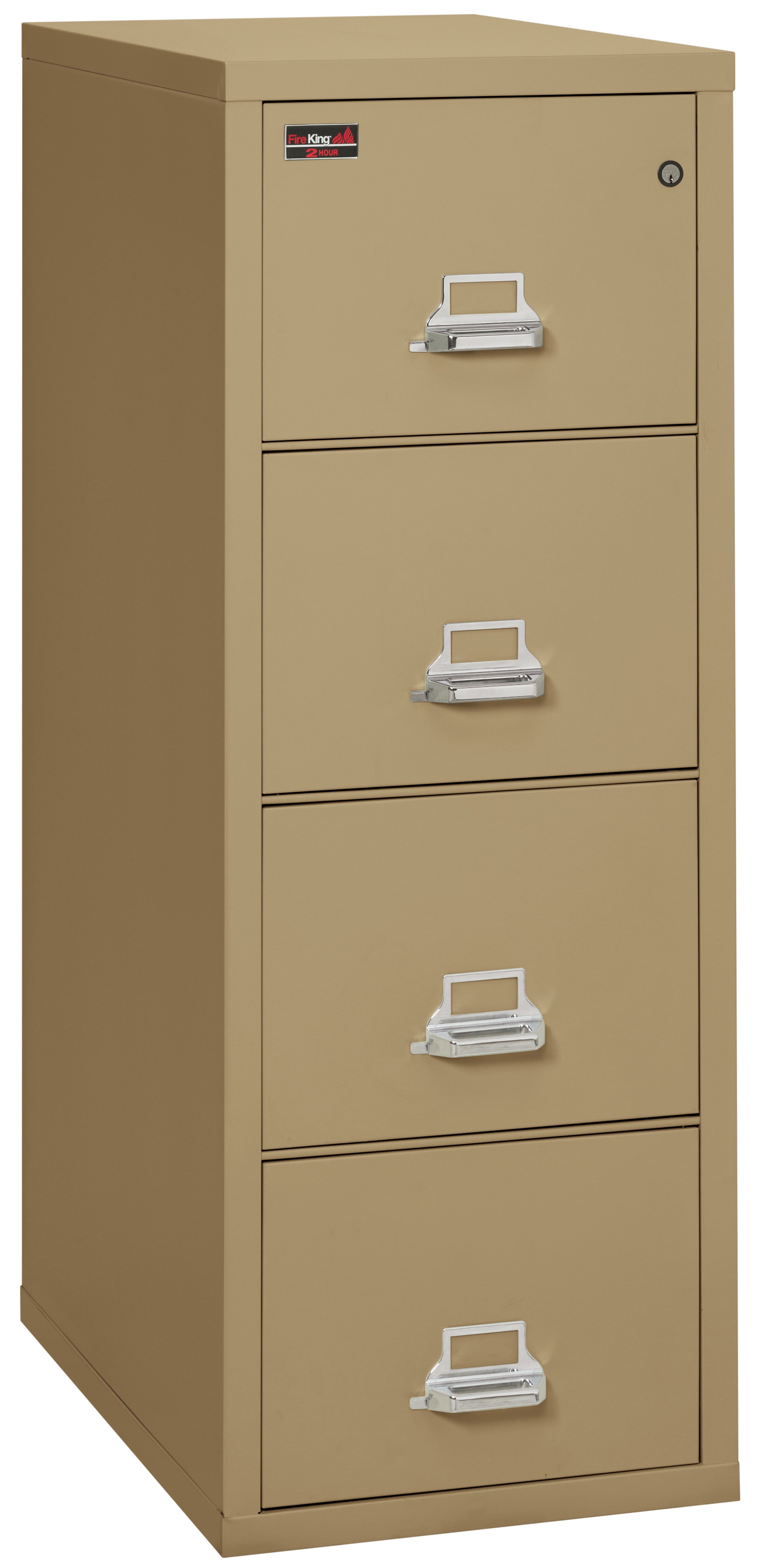 2 Hour Fire Resistant File Cabinet - 4 Drawer Letter 31" depth