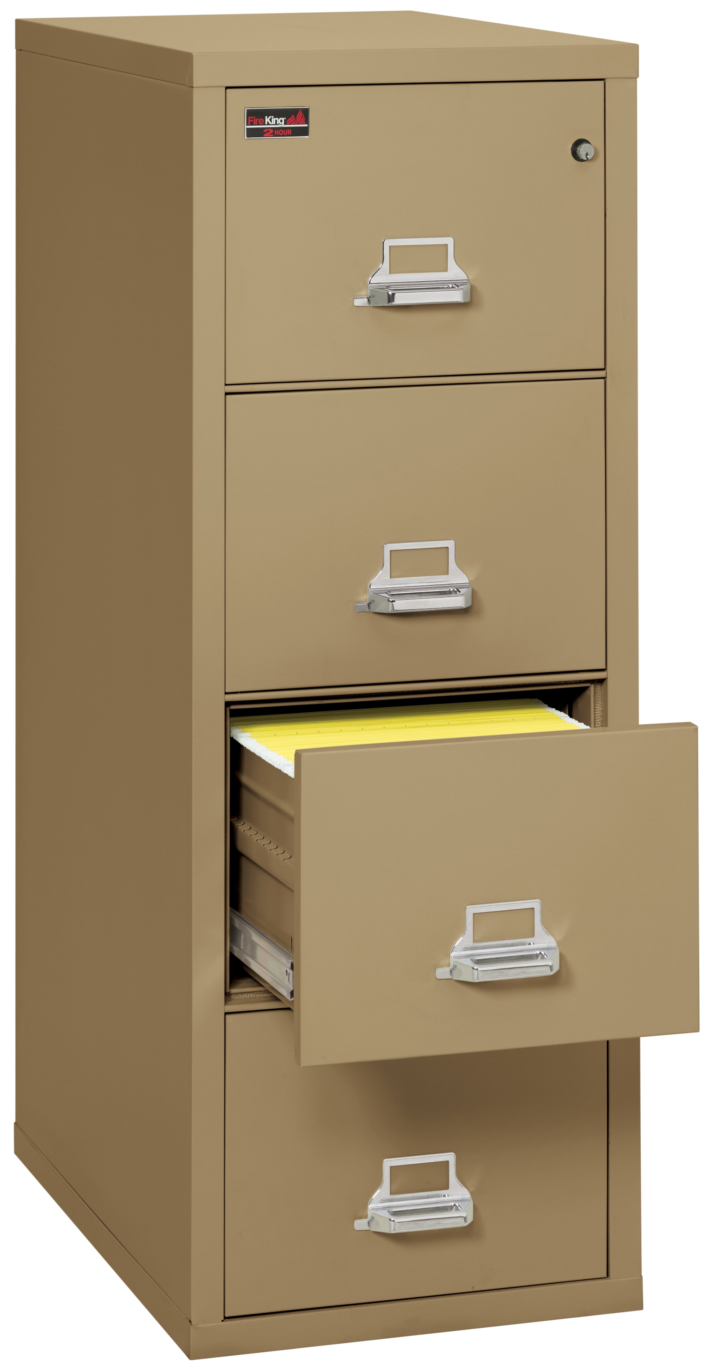 2 Hour Fire Resistant File Cabinet - 4 Drawer Letter 31" depth