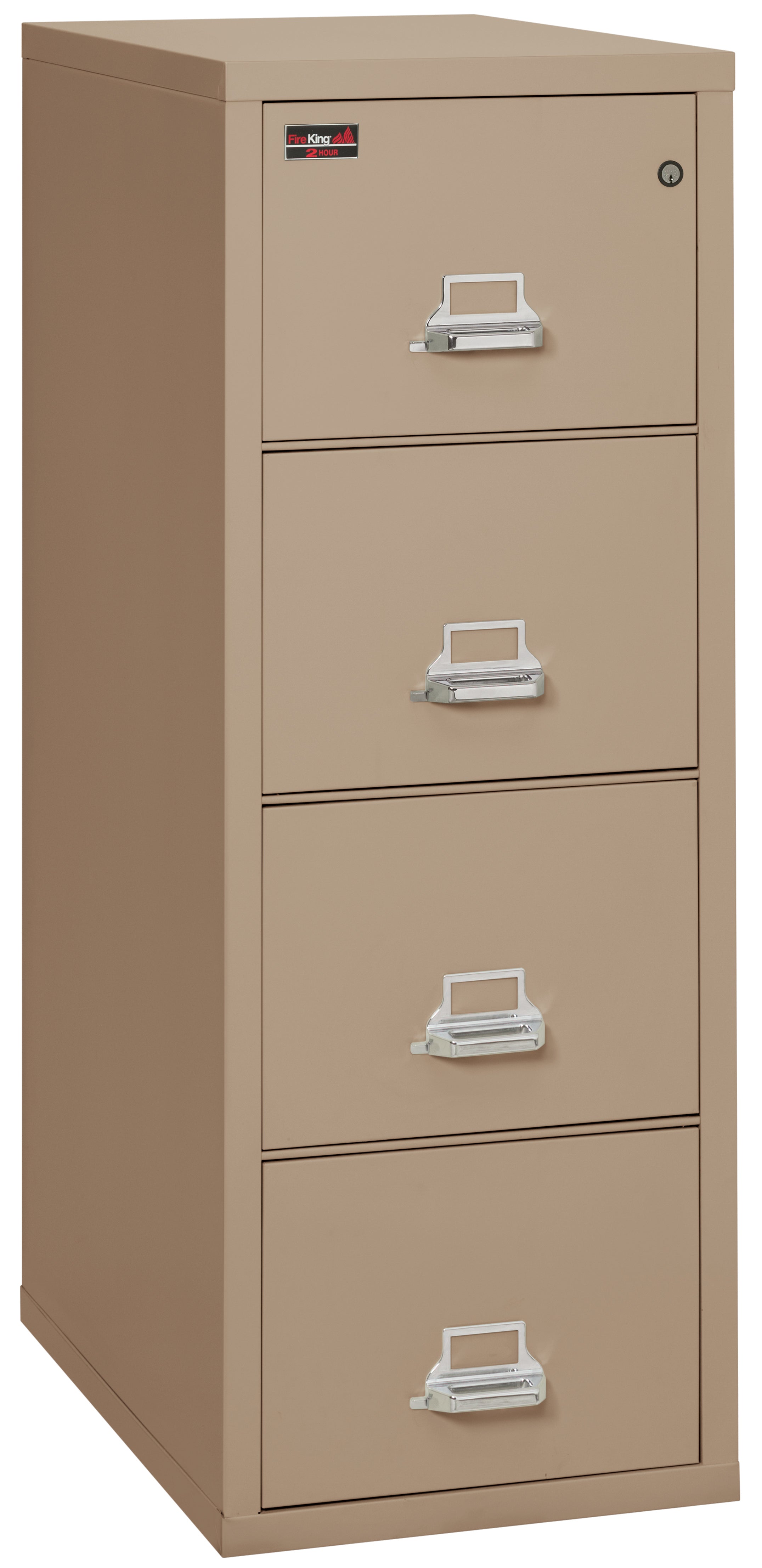 2 Hour Fire Resistant File Cabinet - 4 Drawer Letter 31" depth