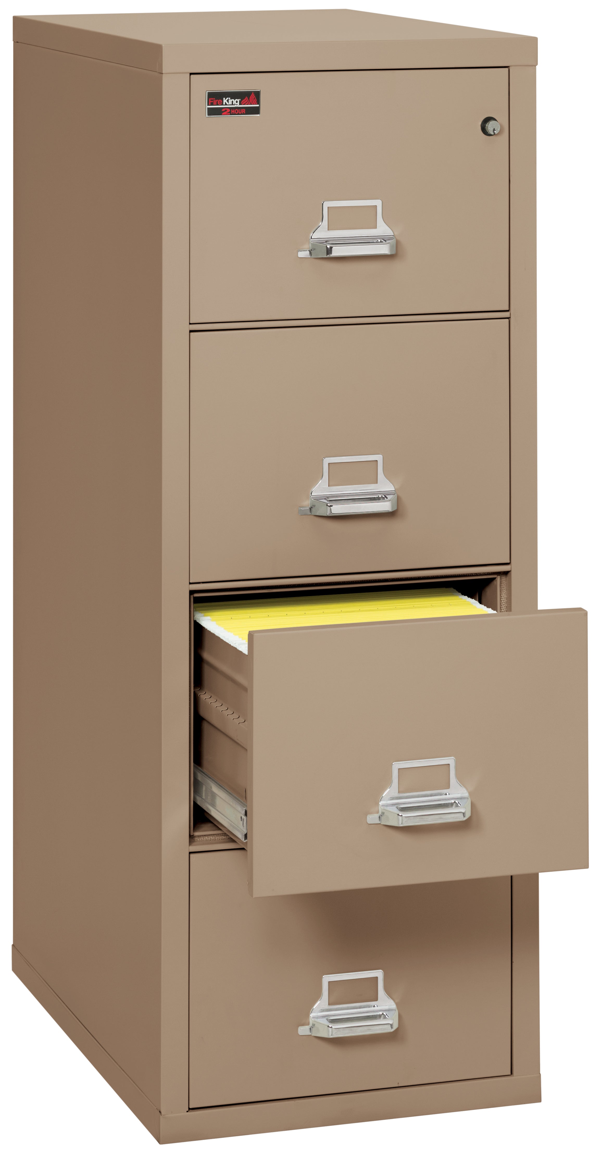 2 Hour Fire Resistant File Cabinet - 4 Drawer Letter 31" depth