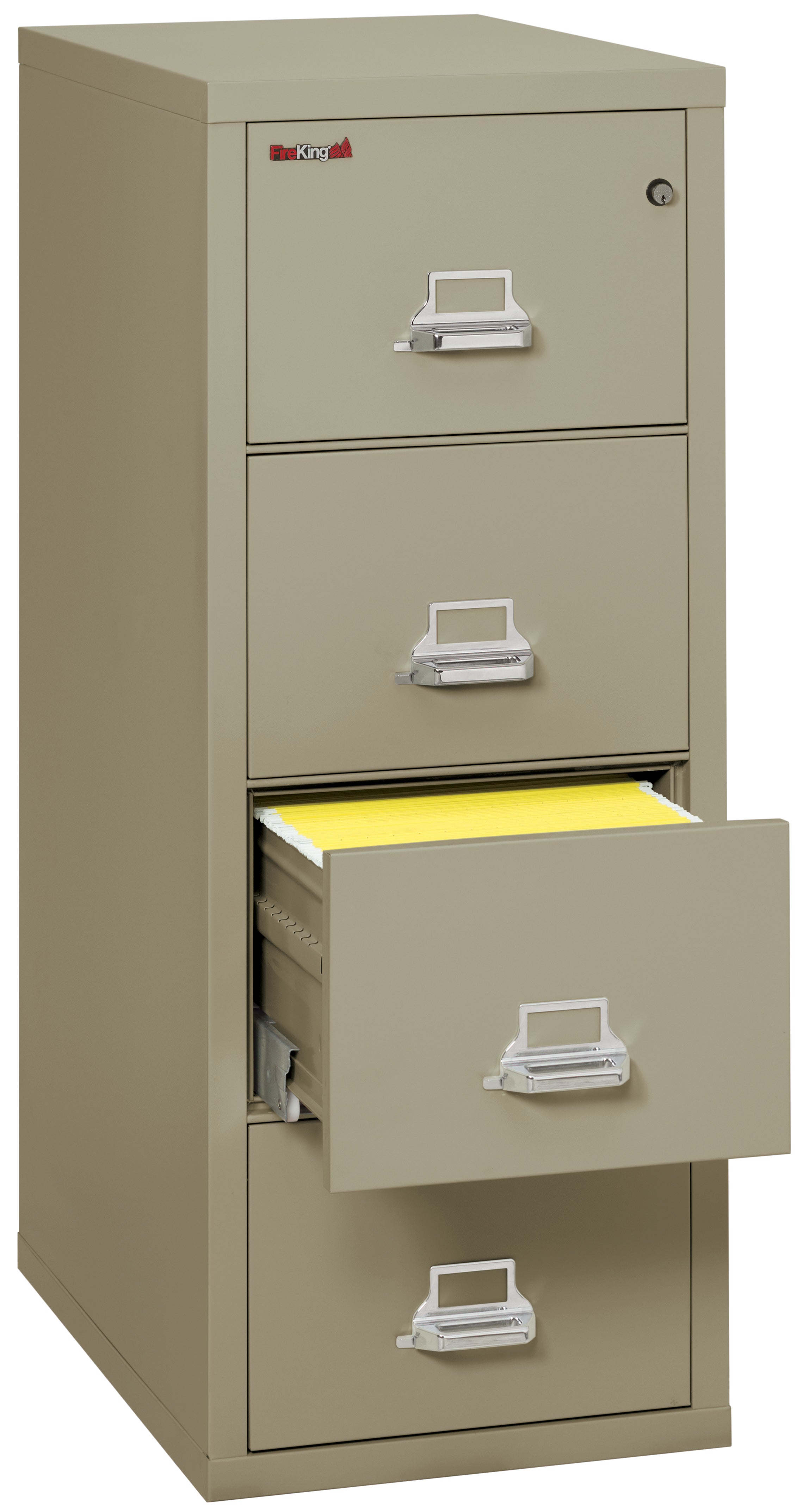 1 Hour Fire Resistant File Cabinet - 4 Drawer Legal 31" depth