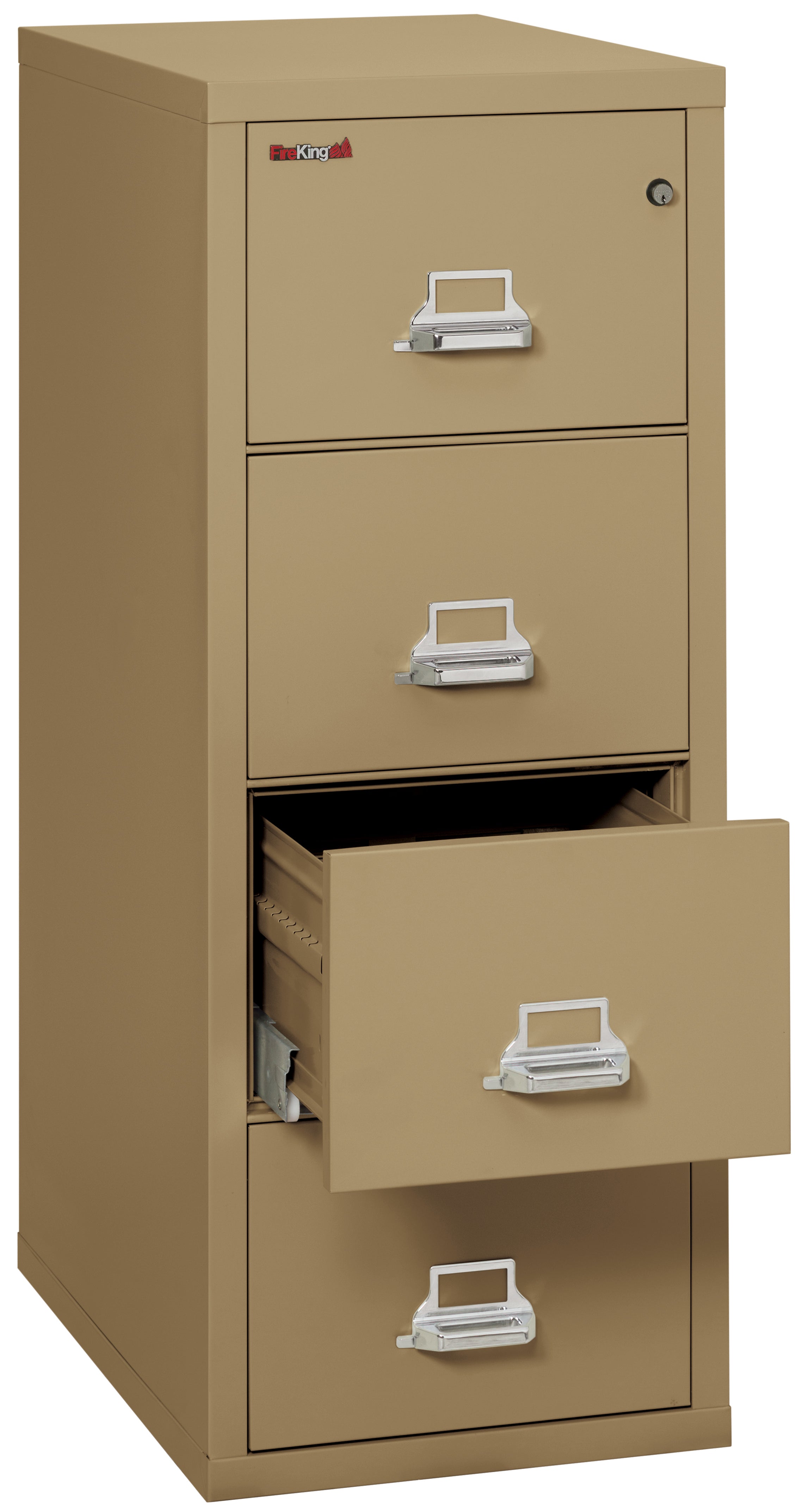 1 Hour Fire Resistant File Cabinet - 4 Drawer Legal 31" depth