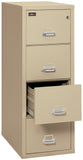 2 Hour Fire Resistant File Cabinet - 4 Drawer Legal 32" depth