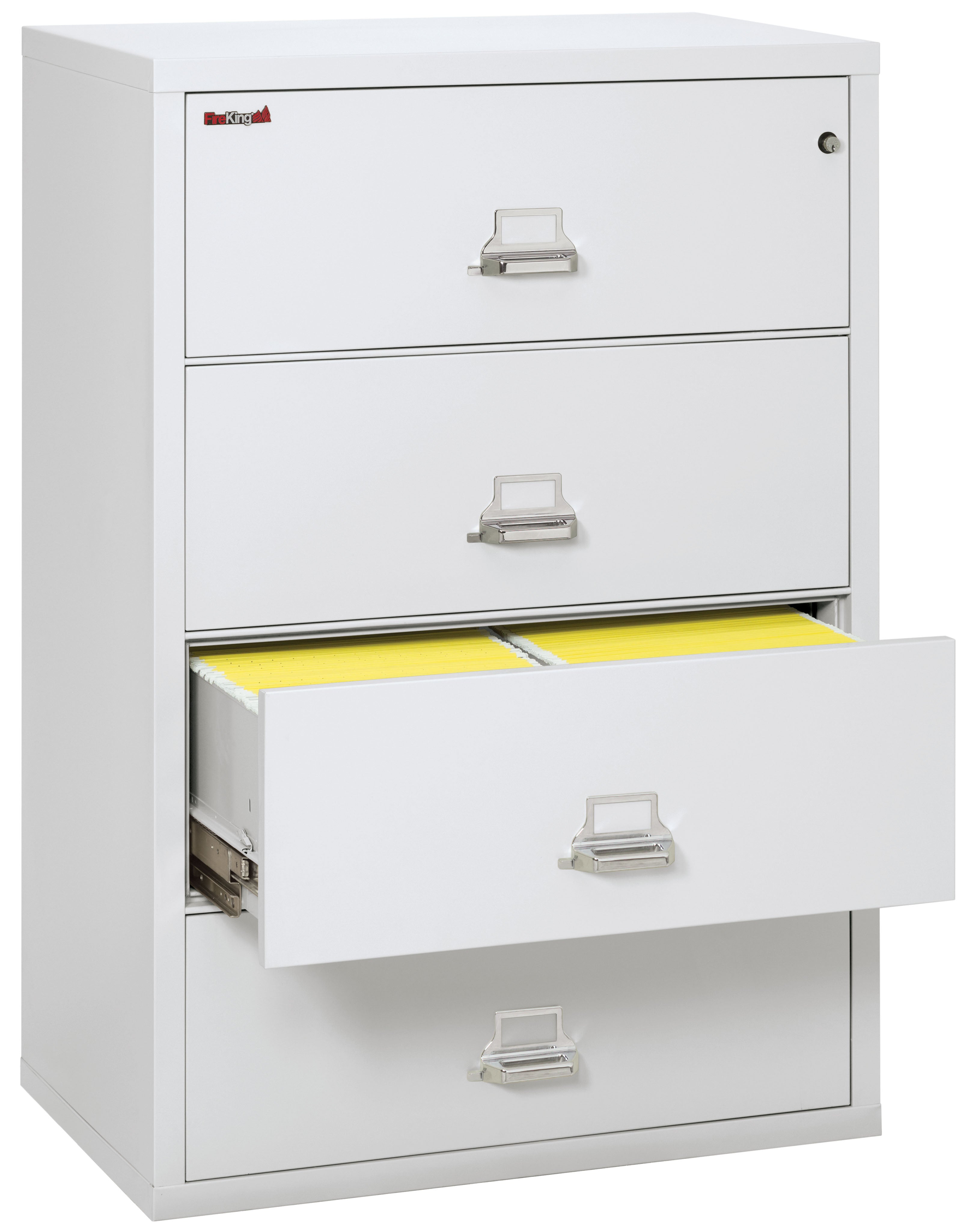 Fire Resistant File Cabinet - 4 Drawer Lateral 38" wide