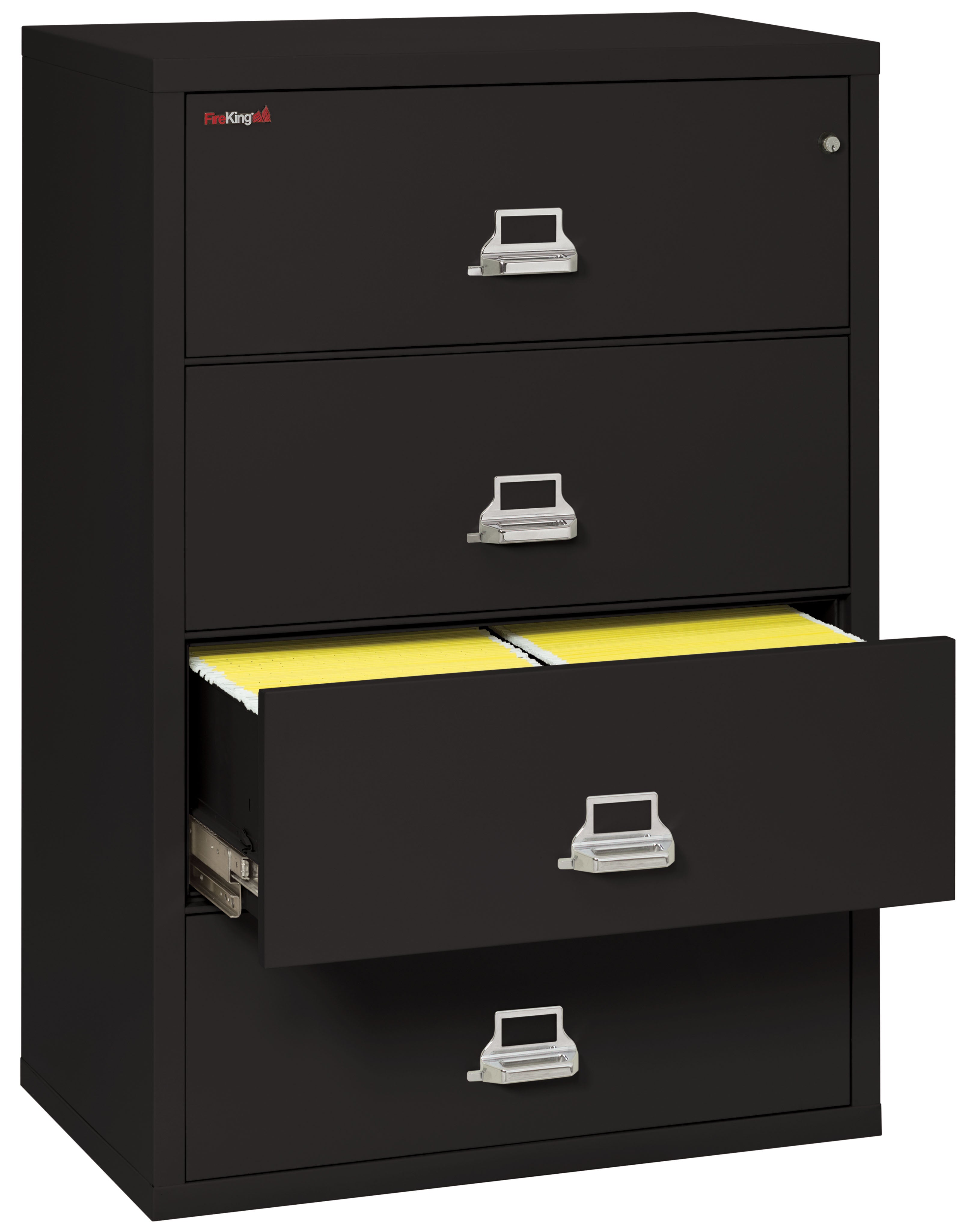 Fire Resistant File Cabinet - 4 Drawer Lateral 38" wide