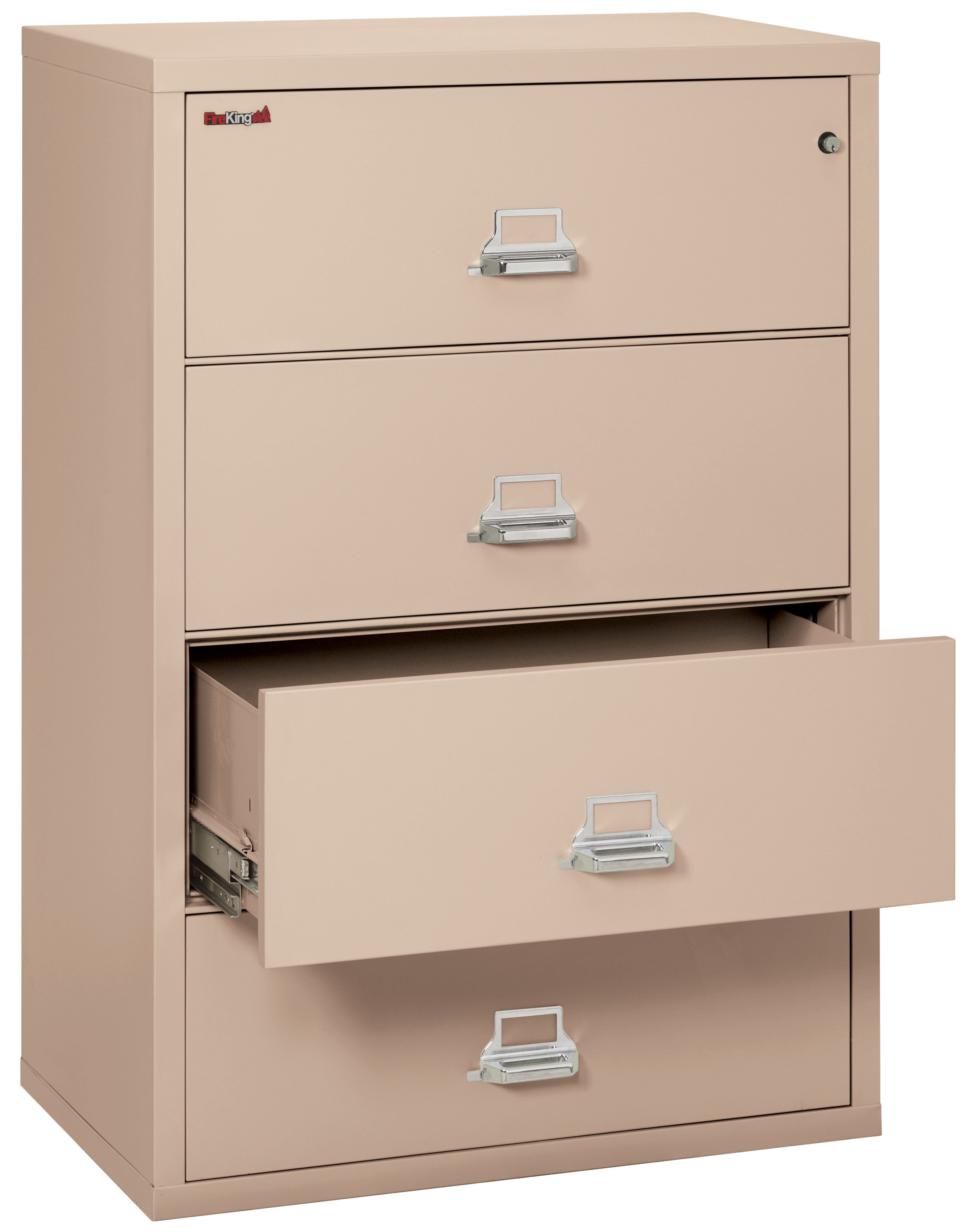 Fire Resistant File Cabinet - 4 Drawer Lateral 38" wide