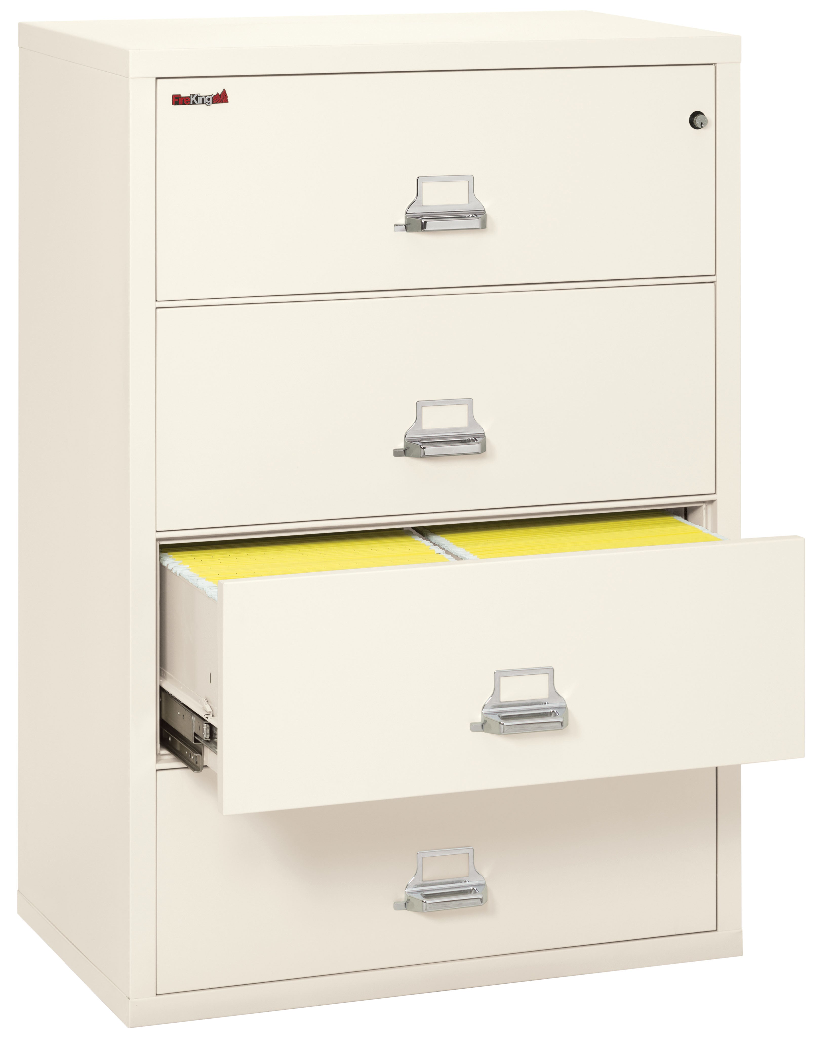 Fire Resistant File Cabinet - 4 Drawer Lateral 38" wide