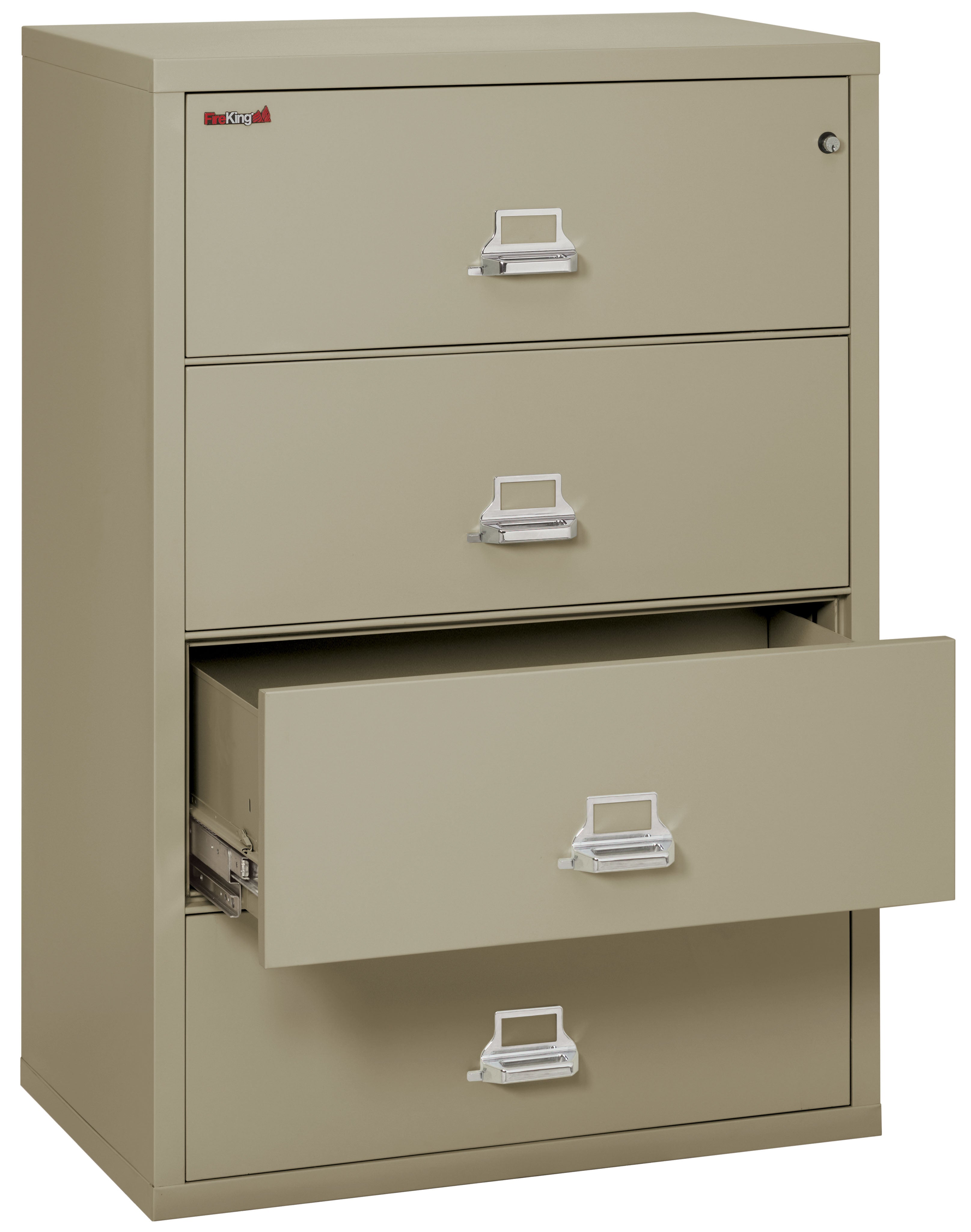 Fire Resistant File Cabinet - 4 Drawer Lateral 38" wide