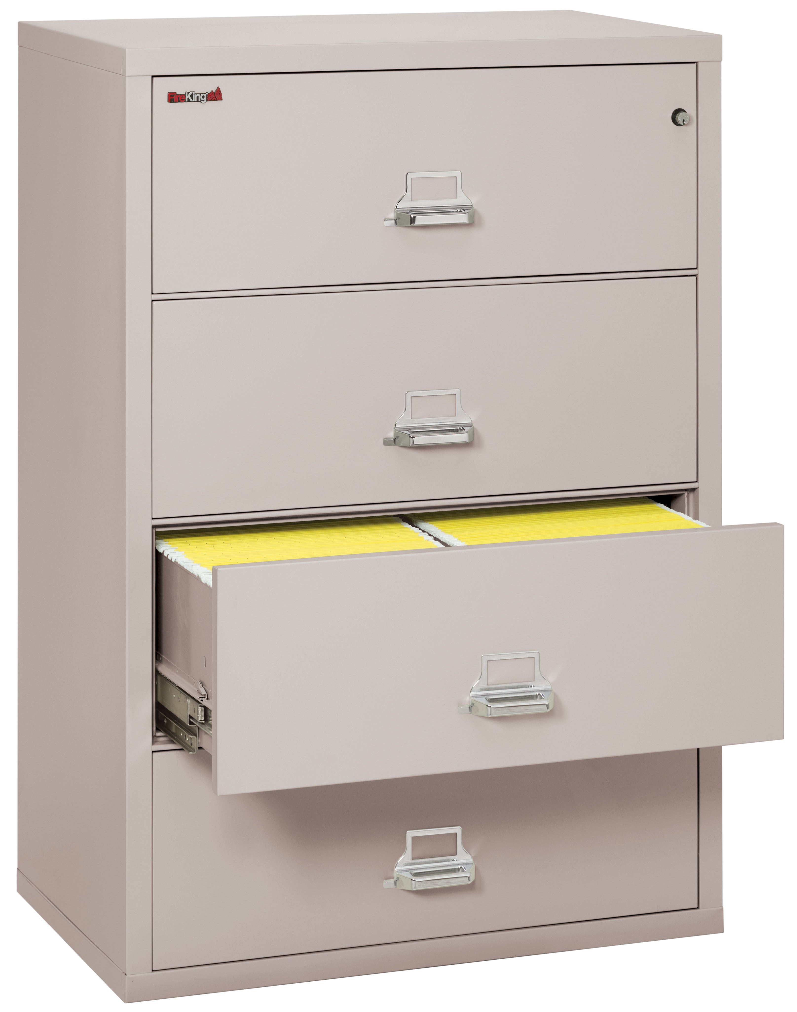 Fire Resistant File Cabinet - 4 Drawer Lateral 38" wide