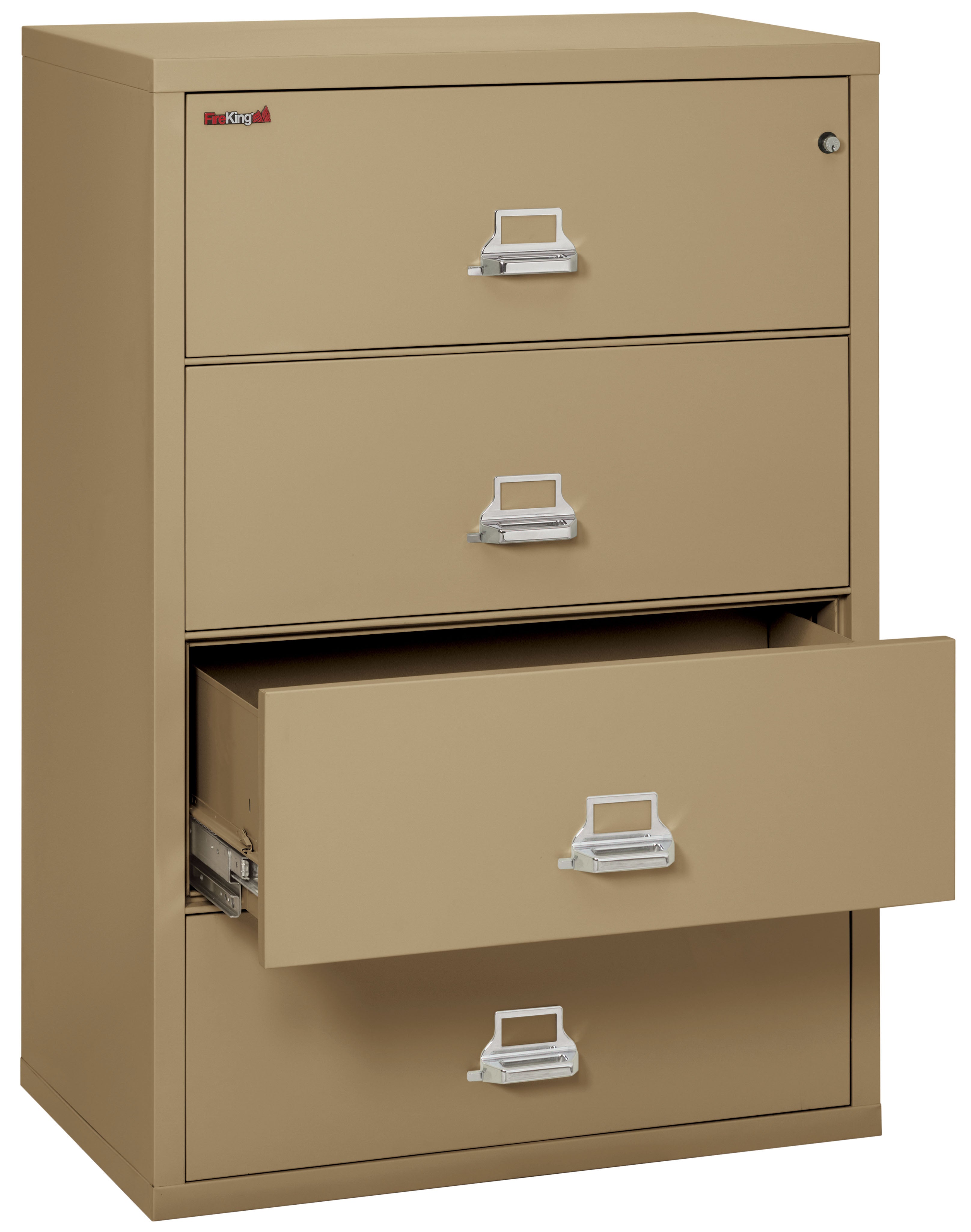 Fire Resistant File Cabinet - 4 Drawer Lateral 38" wide