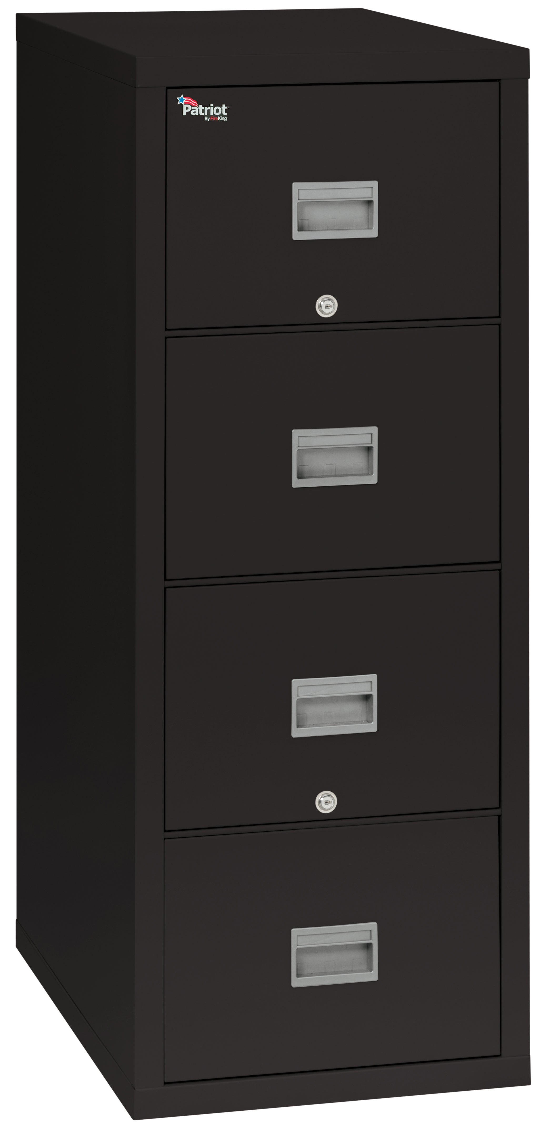 1 Hour Fire Resistant 25" depth File Cabinet with 4 Drawers filing Letter or Legal hanging folders