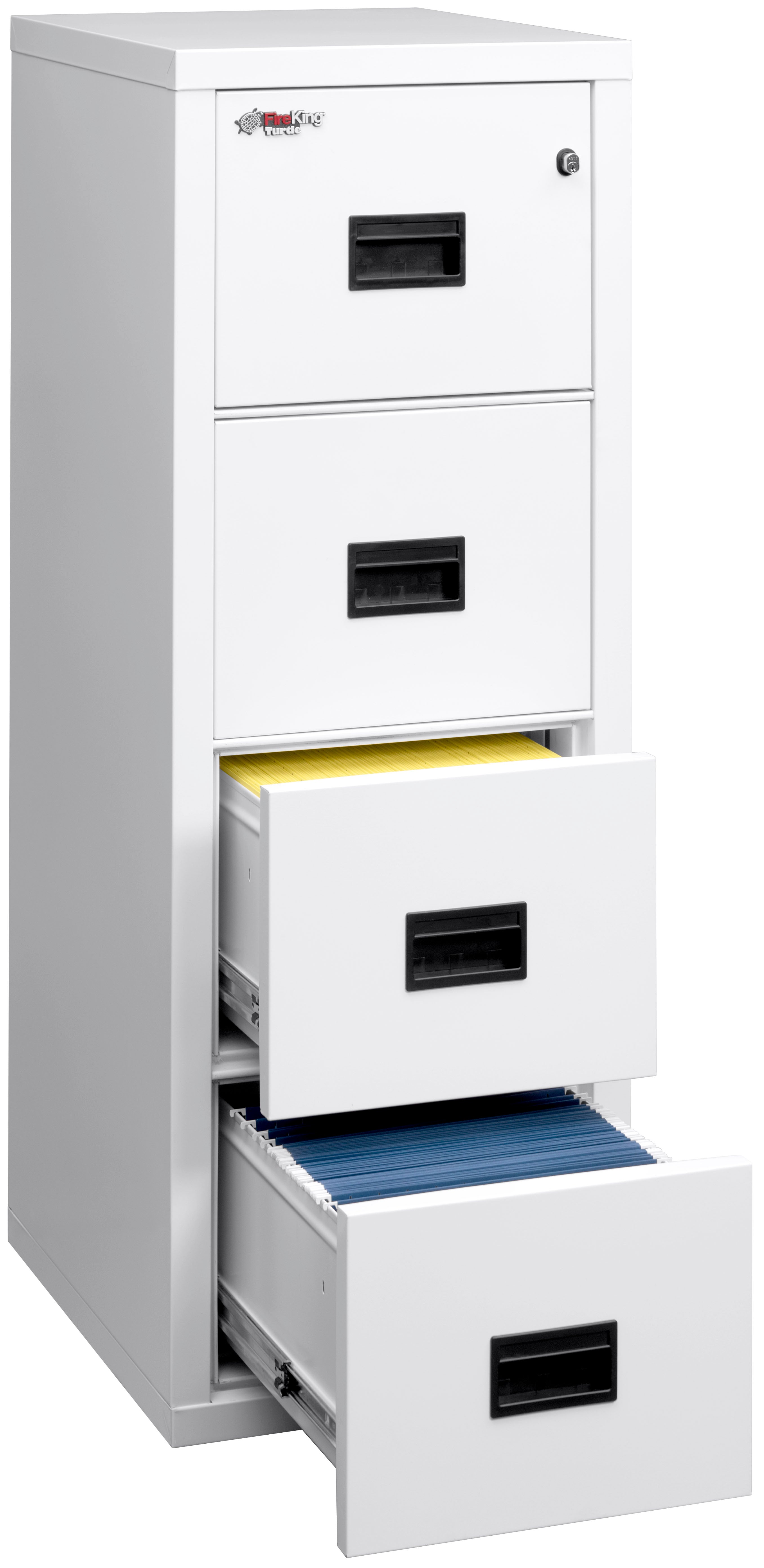 Fire Rated 2 drawer 22" depth letter/legal file cabinet