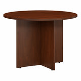 Bush Business Furniture 42W Round Conference Table with Wood Base | Position 1