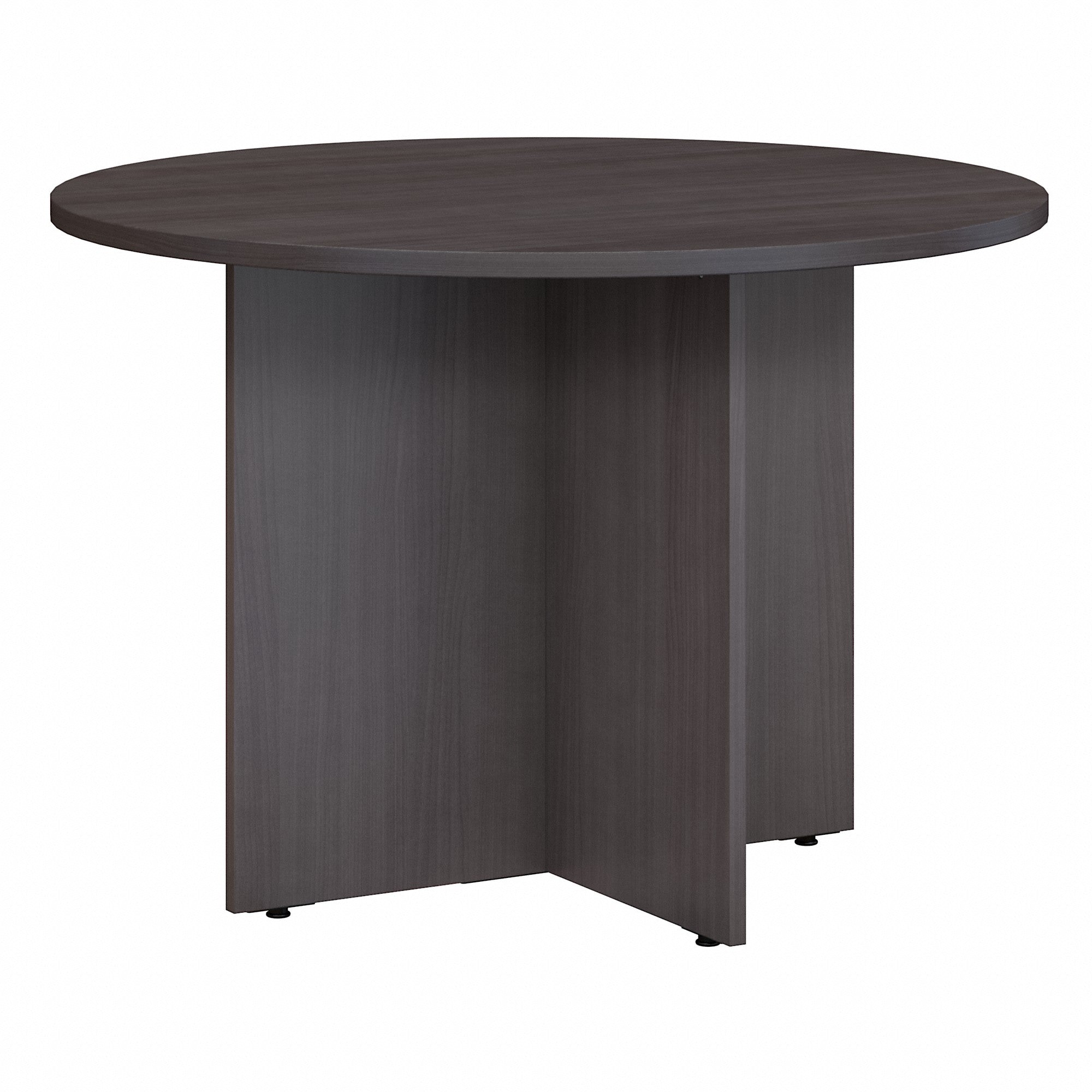 Bush Business Furniture 42W Round Conference Table with Wood Base | Position 23