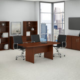 Bush Business Furniture 72W x 36D Boat Shaped Conference Table with Wood Base | Position 2