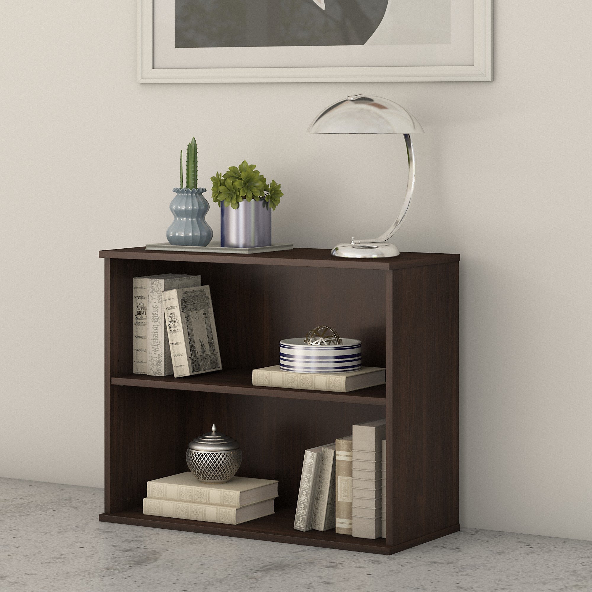 Bush Business Furniture Small 2 Shelf Bookcase