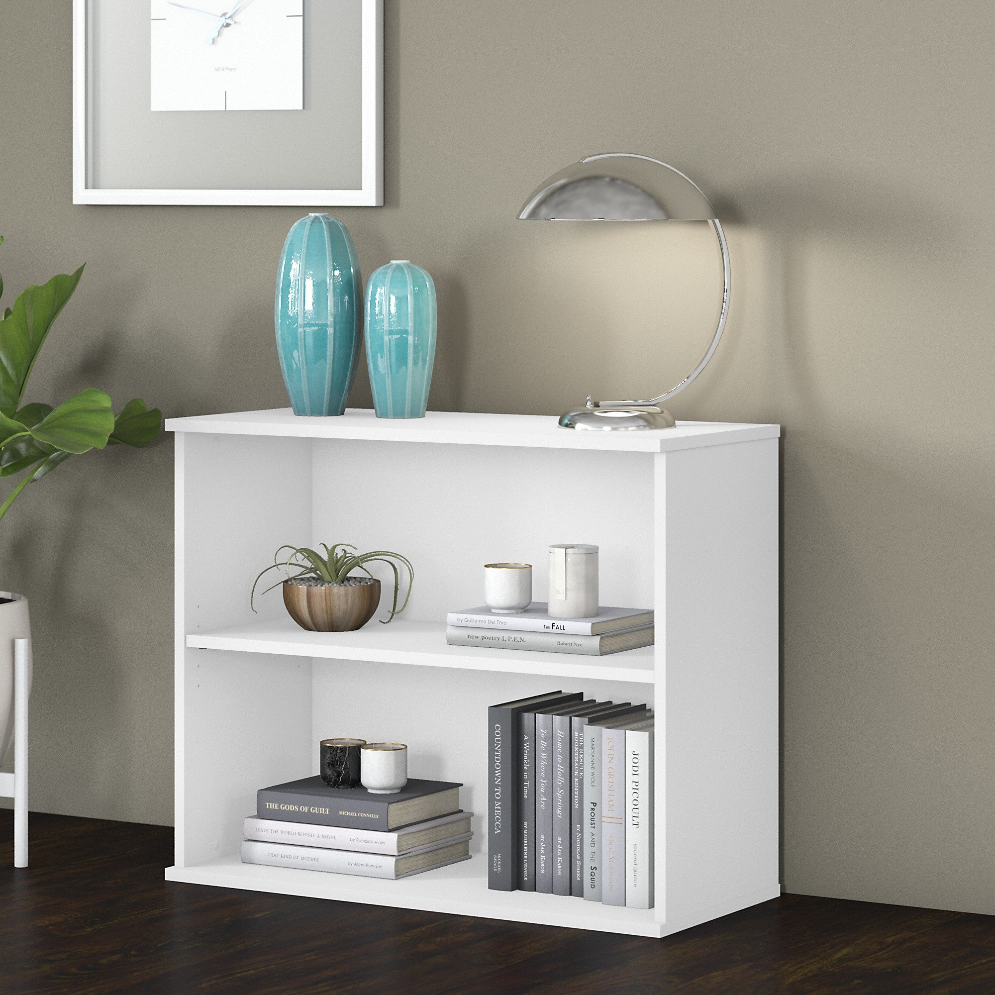 Bush Business Furniture Small 2 Shelf Bookcase