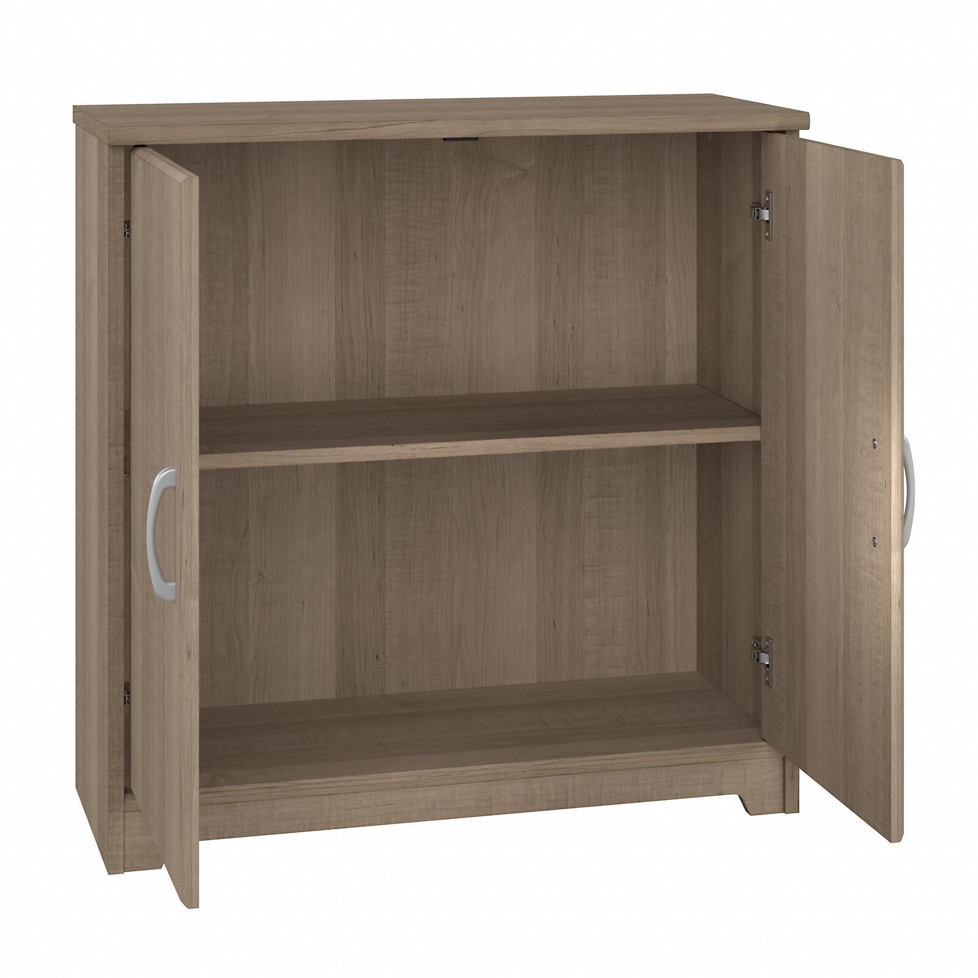 Bush Furniture Cabot 60W L Shaped Computer Desk with Hutch and Small Storage Cabinet