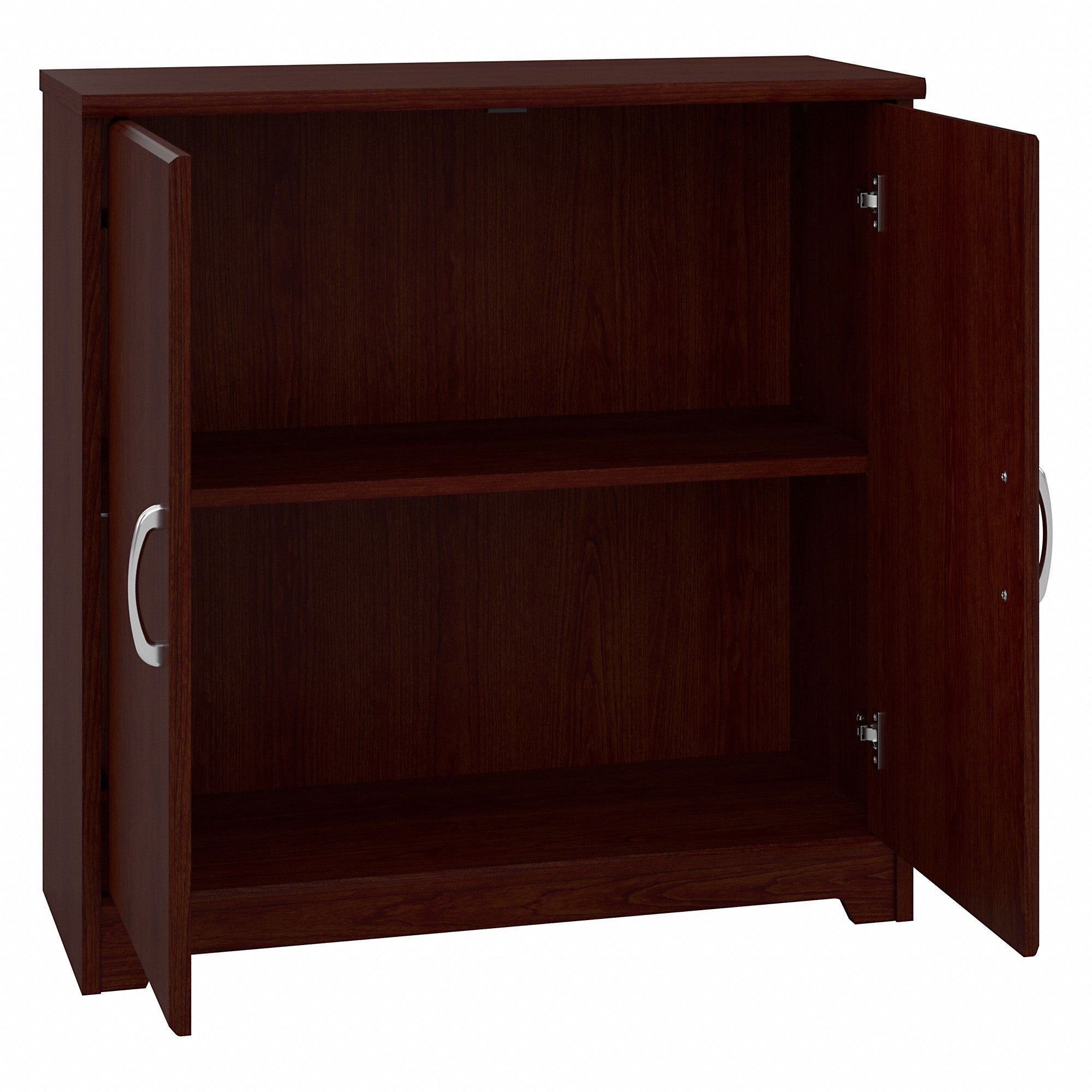 Bush Furniture Cabot 60W L Shaped Computer Desk with Hutch and Small Storage Cabinet