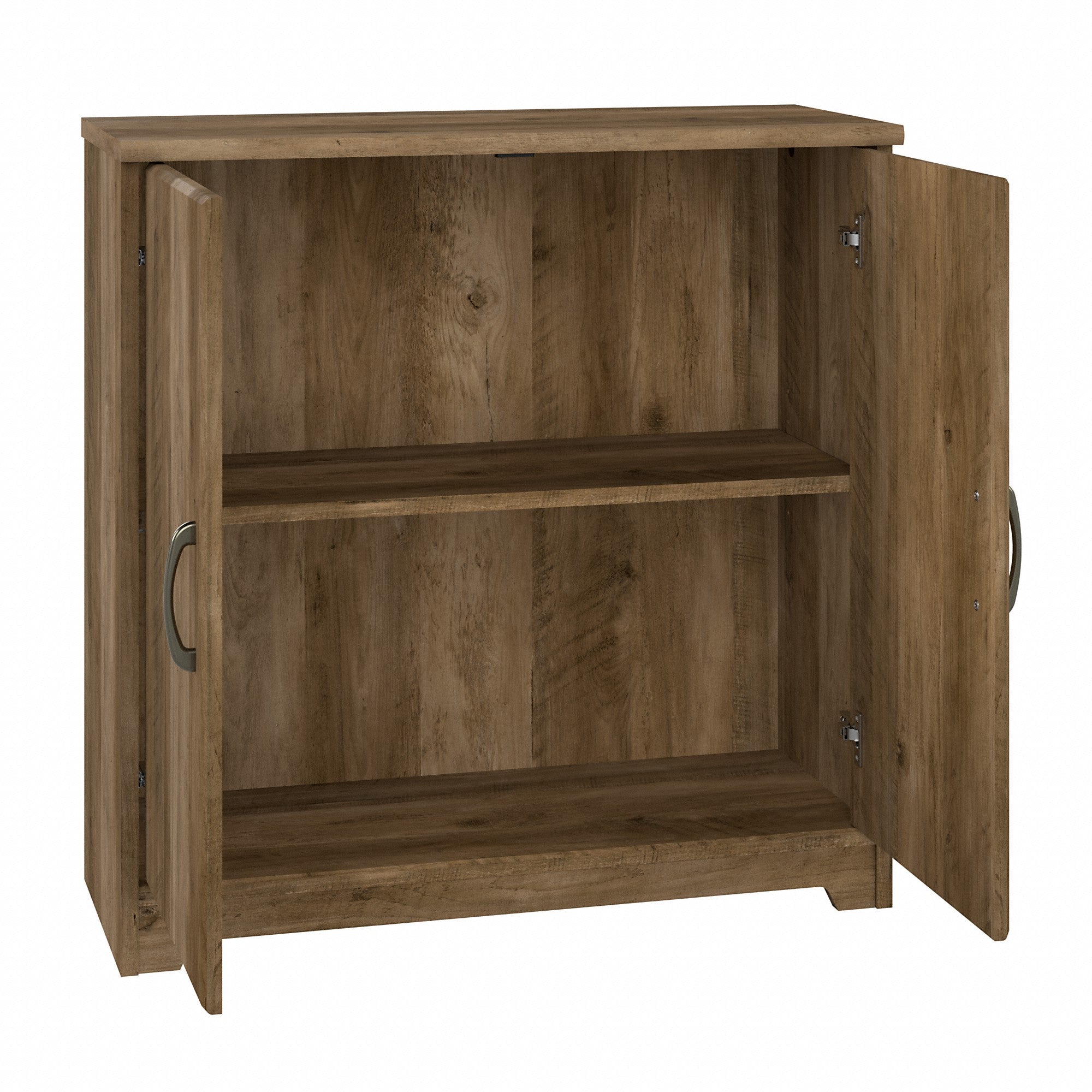 Bush Furniture Cabot 60W L Shaped Computer Desk with Hutch and Small Storage Cabinet