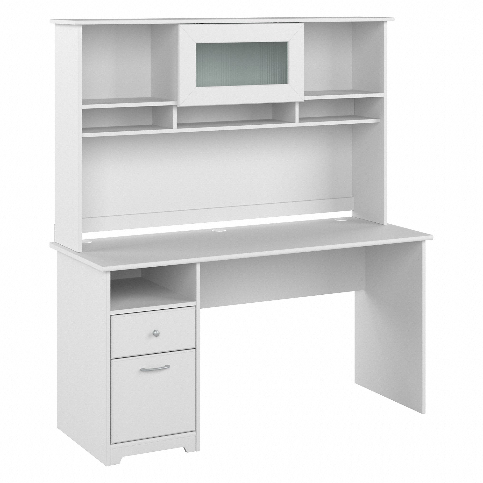 Bush Furniture Cabot 60W Computer Desk with Hutch