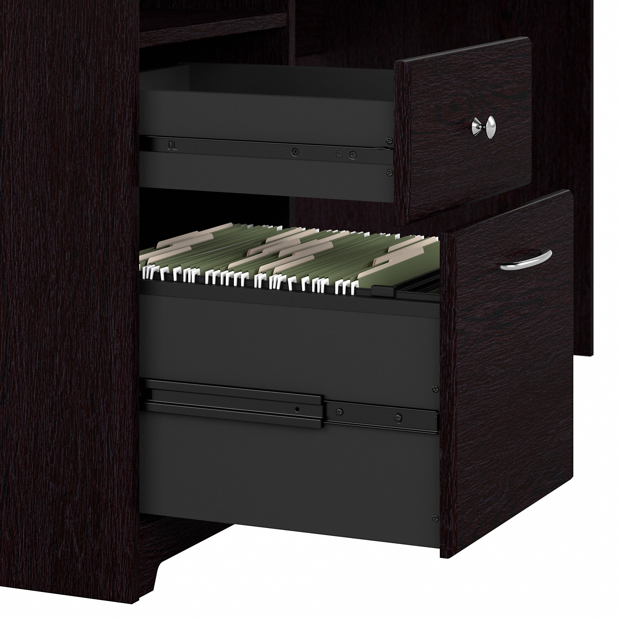 Bush Furniture Cabot 72W L Shaped Computer Desk with Drawers